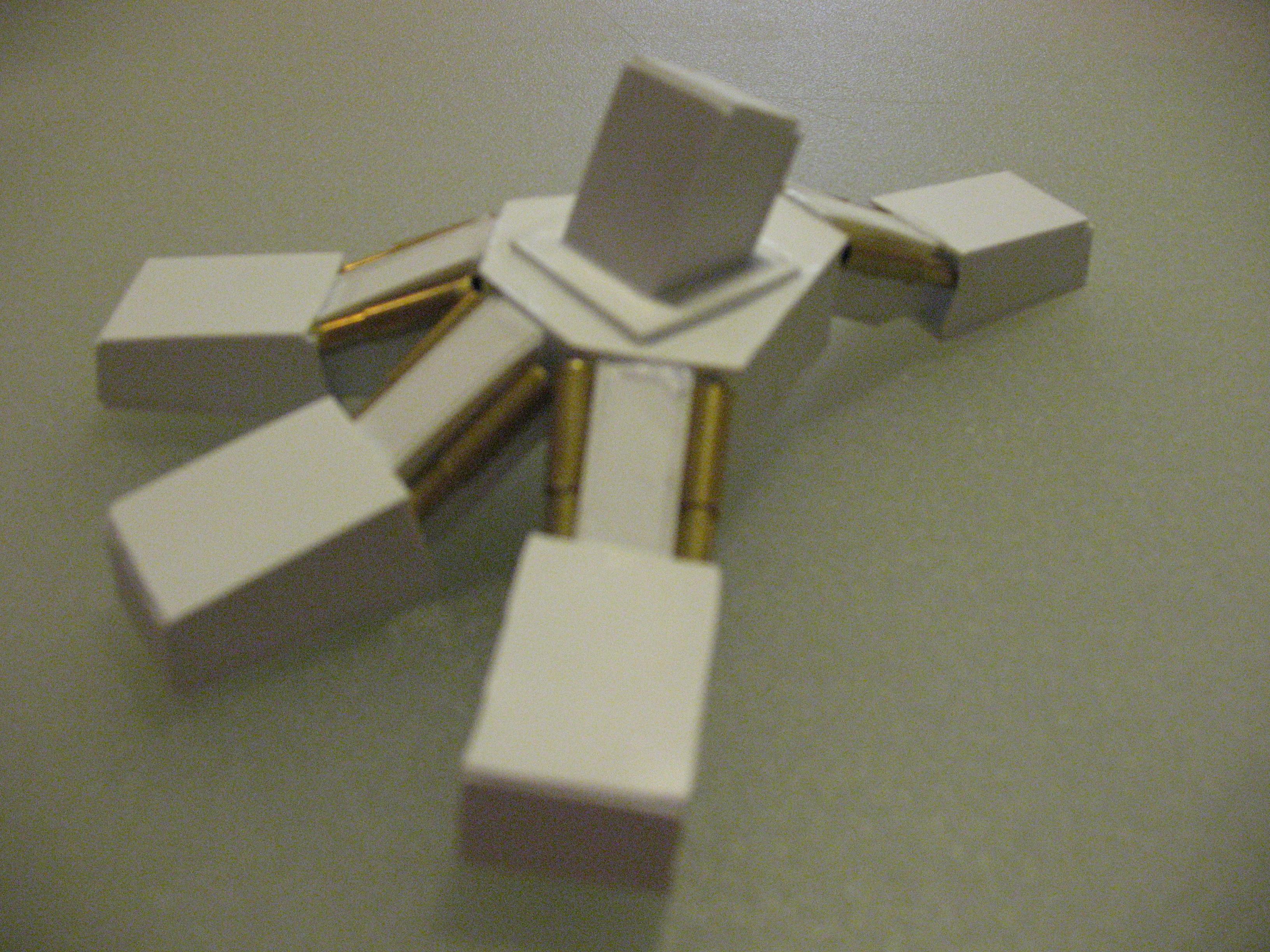 First Foot with toe pistons attached