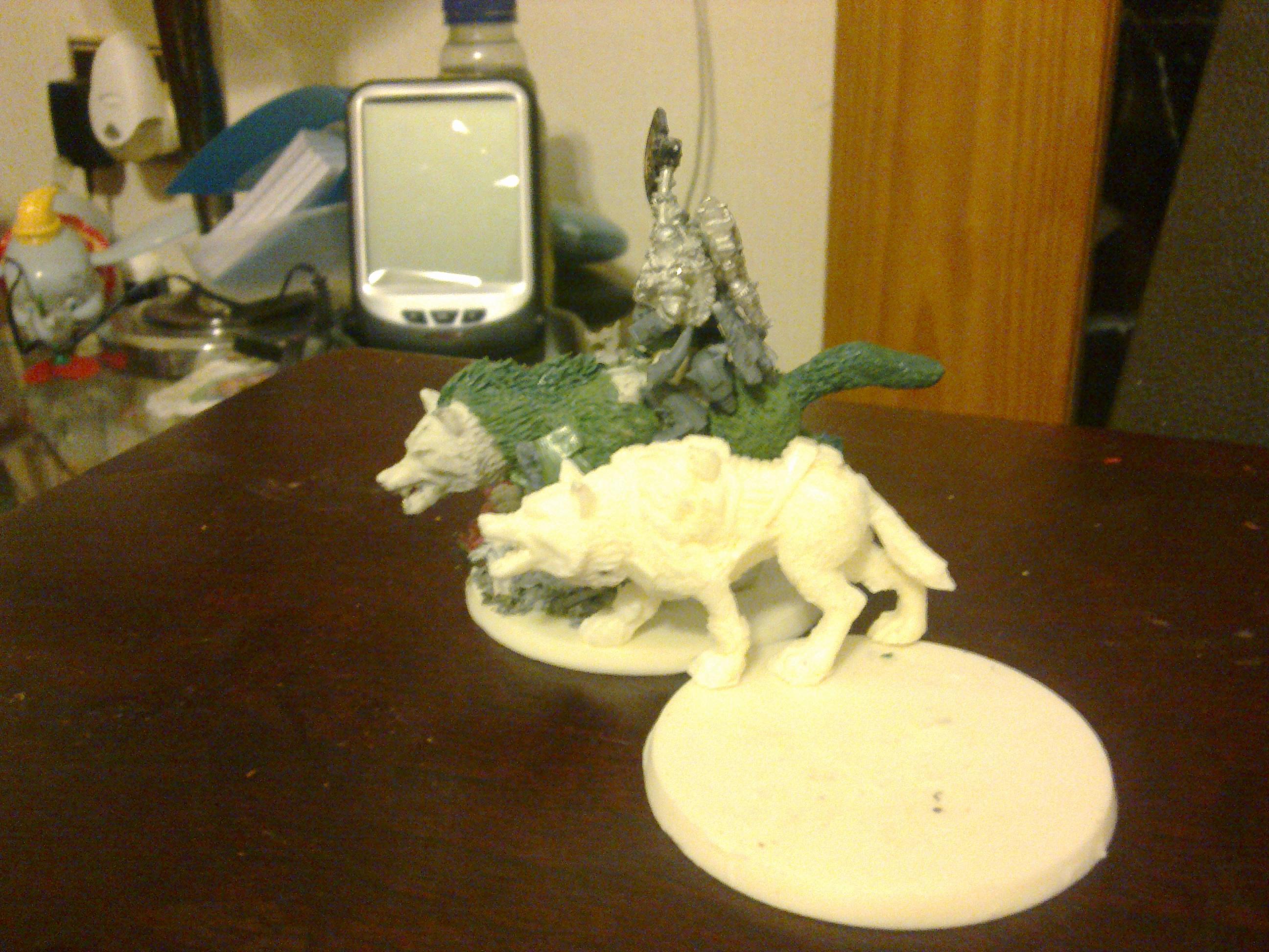 To show scale against the standard thunderwolf