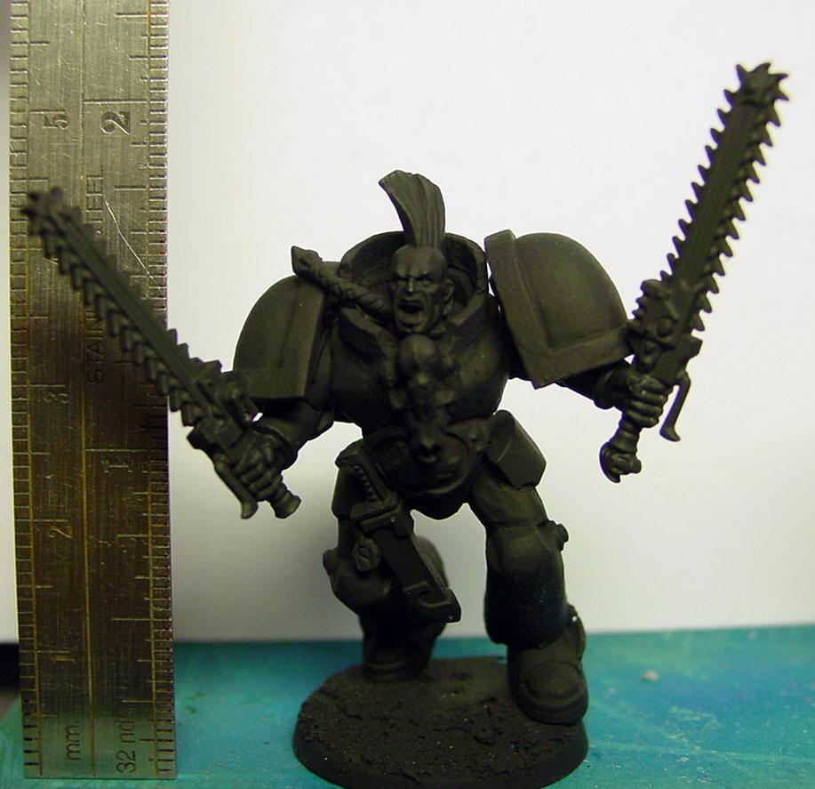 Actual-scale Spacemarines