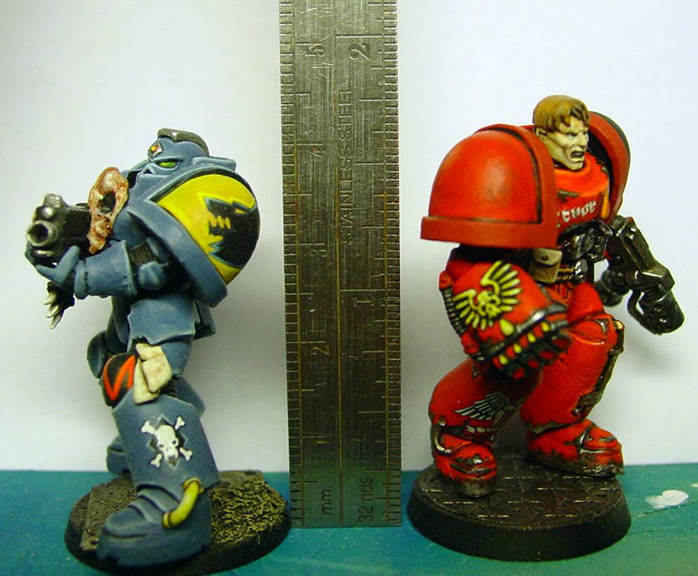 Blood Angels, Space Marines, Space Wolves, True Scale