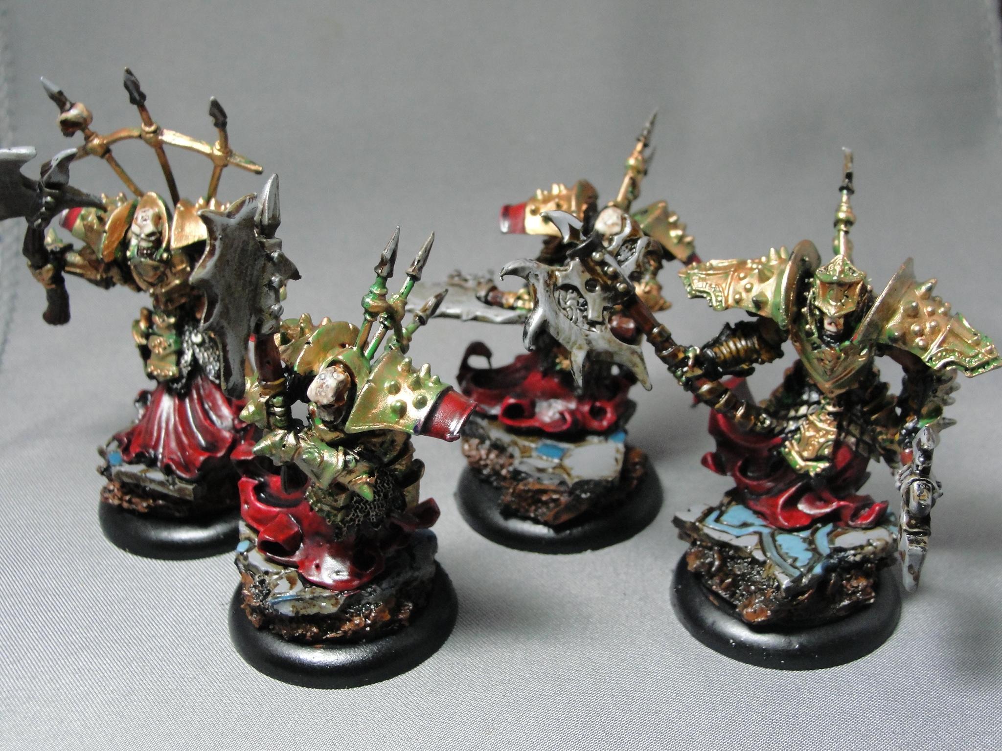 warmachine, Cryx, Bane Thralls, Unit Attachment, Standard Bearer, Officer