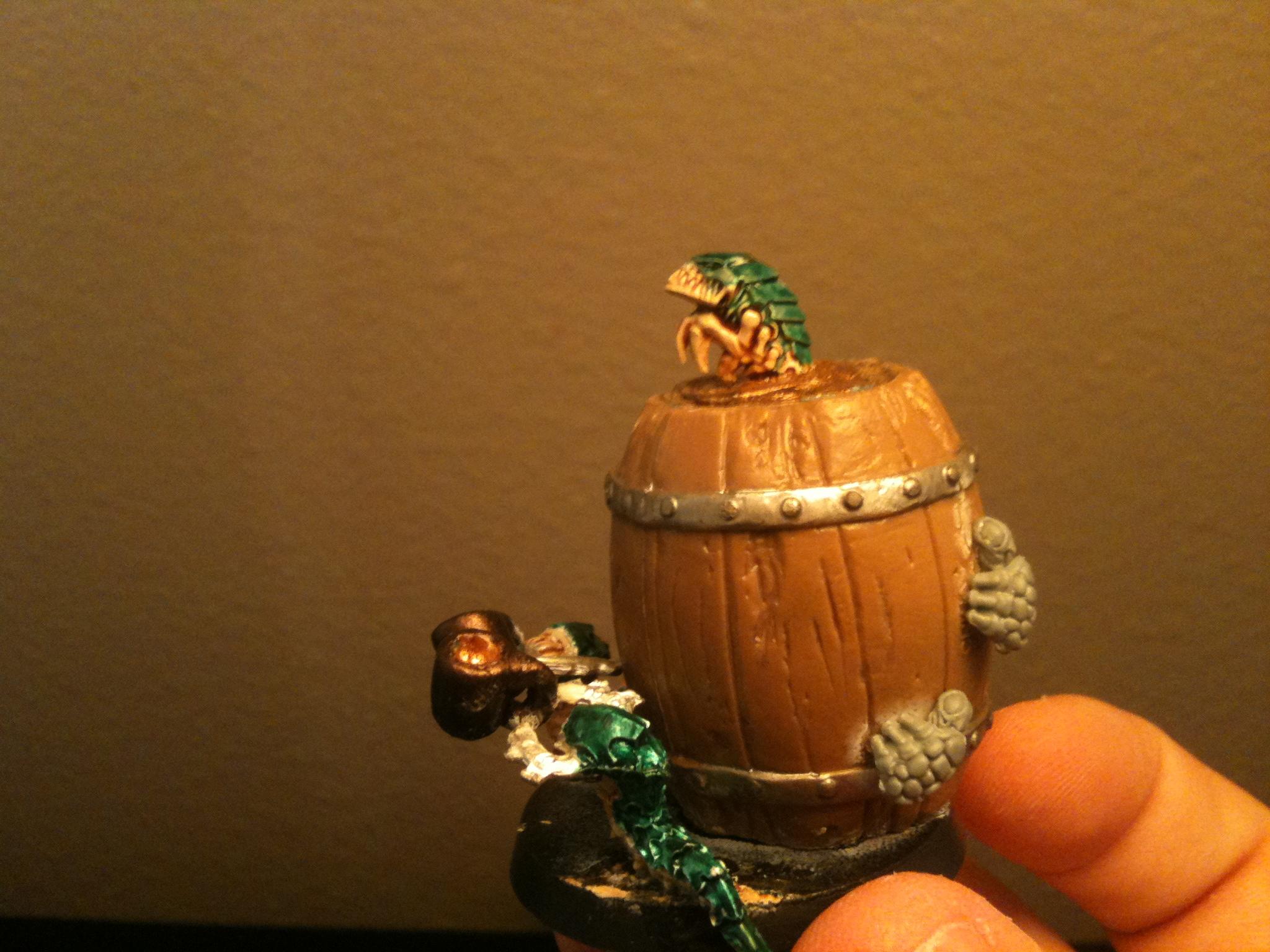 Side view of the beer barrel