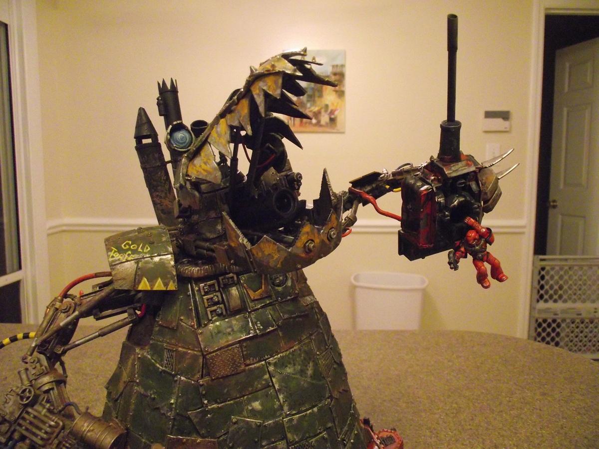 Eating, Marine Abuse, Orks, Stompa, Warhammer 40,000