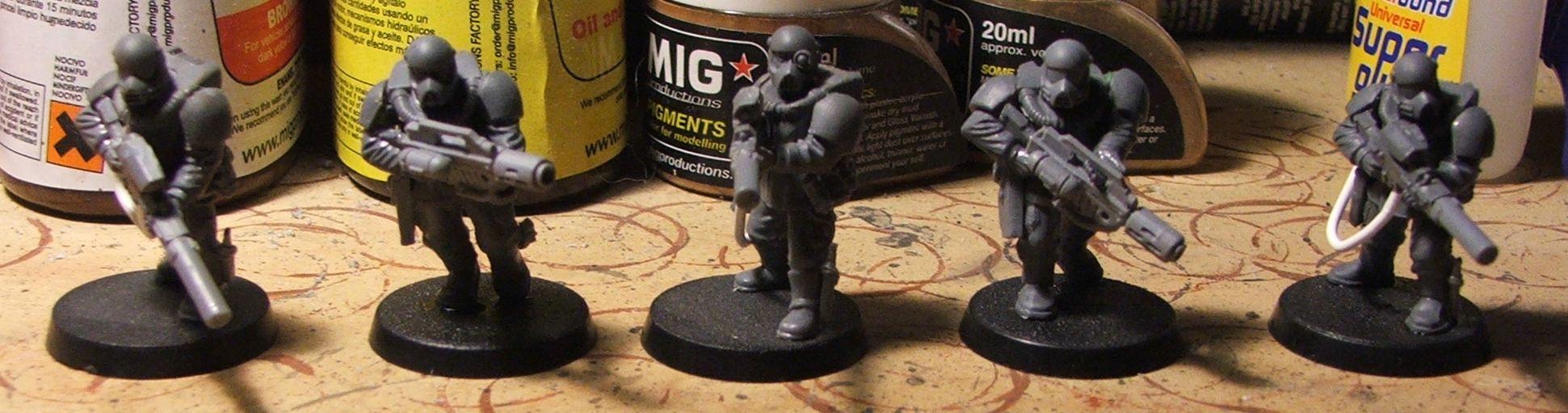 Conversion, Imperial Guard, Storm Troopers, Unpainted, Warhammer 40,000
