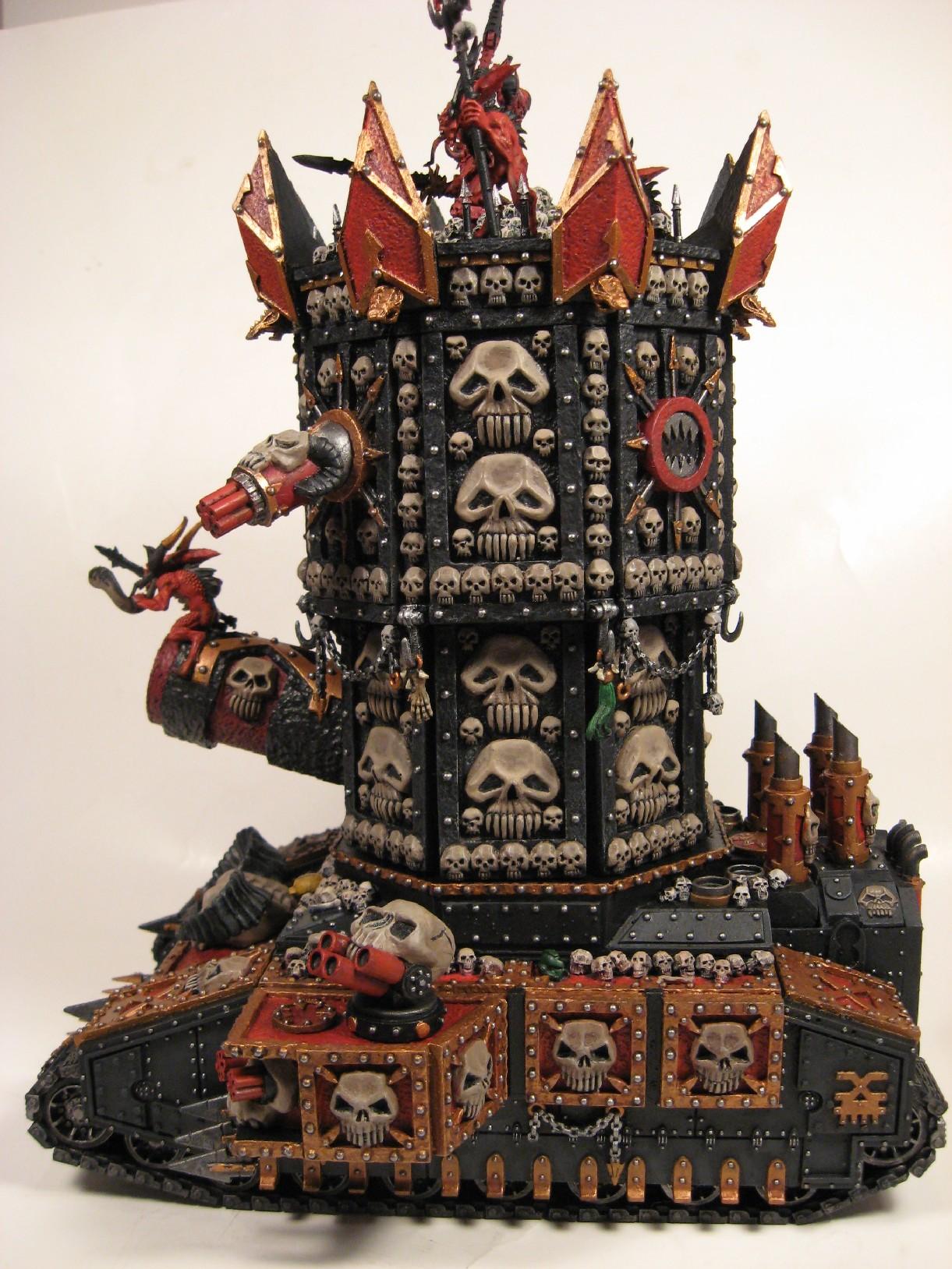 Baneblade, Daemon Engine, Khorne, Super-heavy, Tower Of Skulls