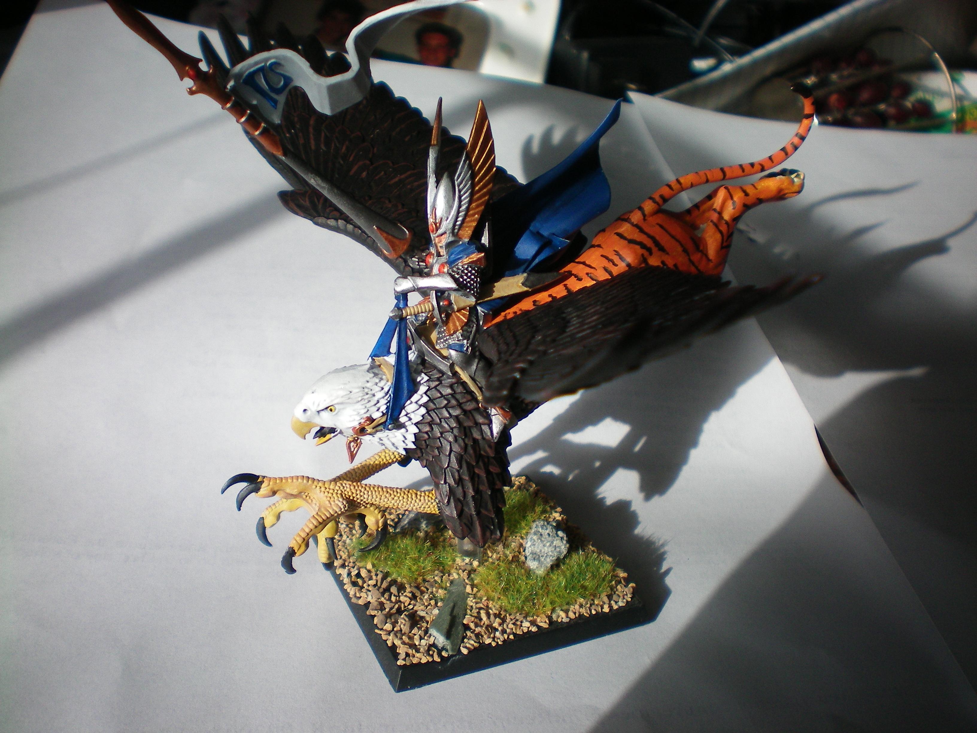 Prince on bald eagle / tiger gryphon