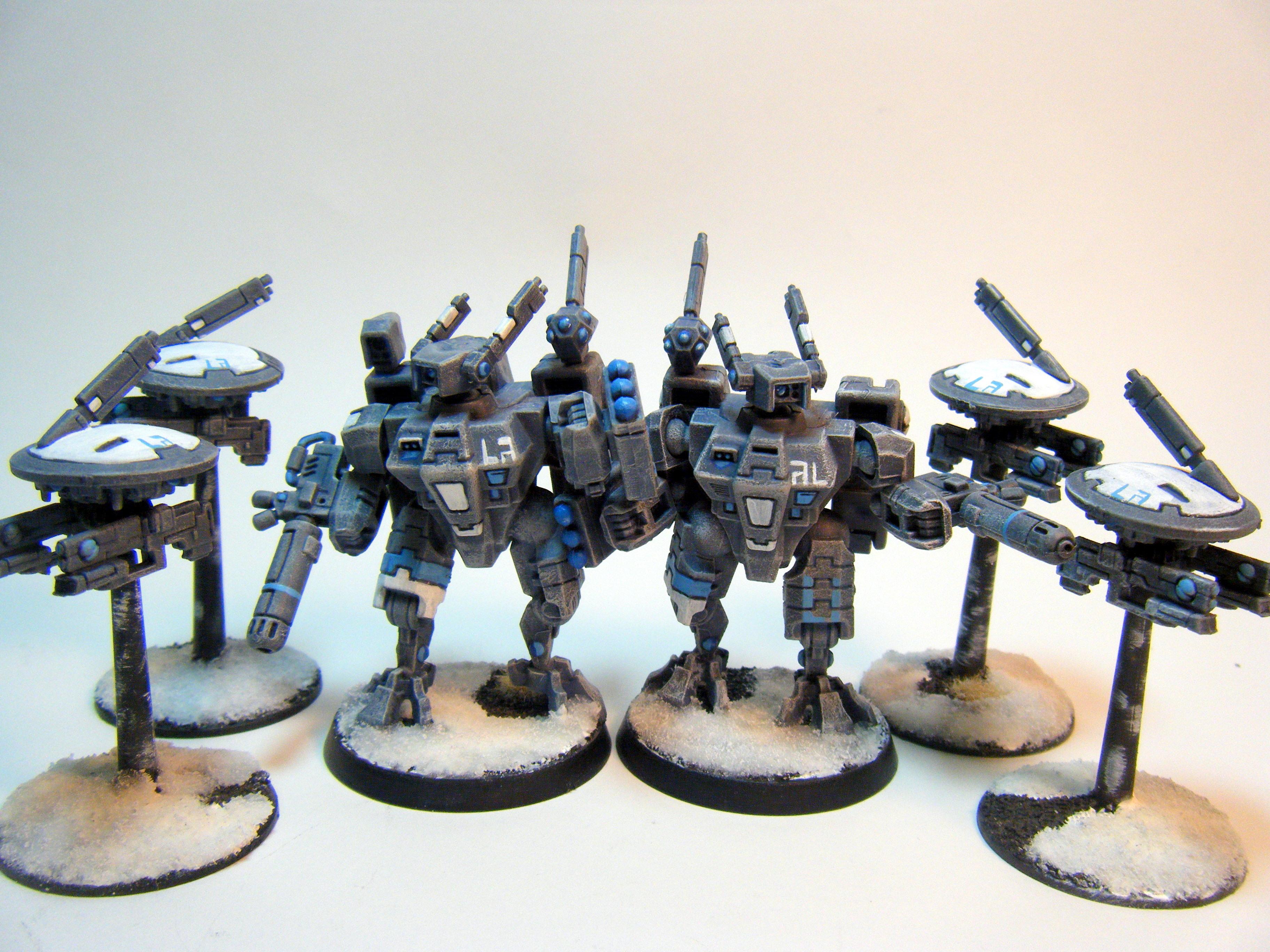Crisis Battlesuit, Drones, Tau