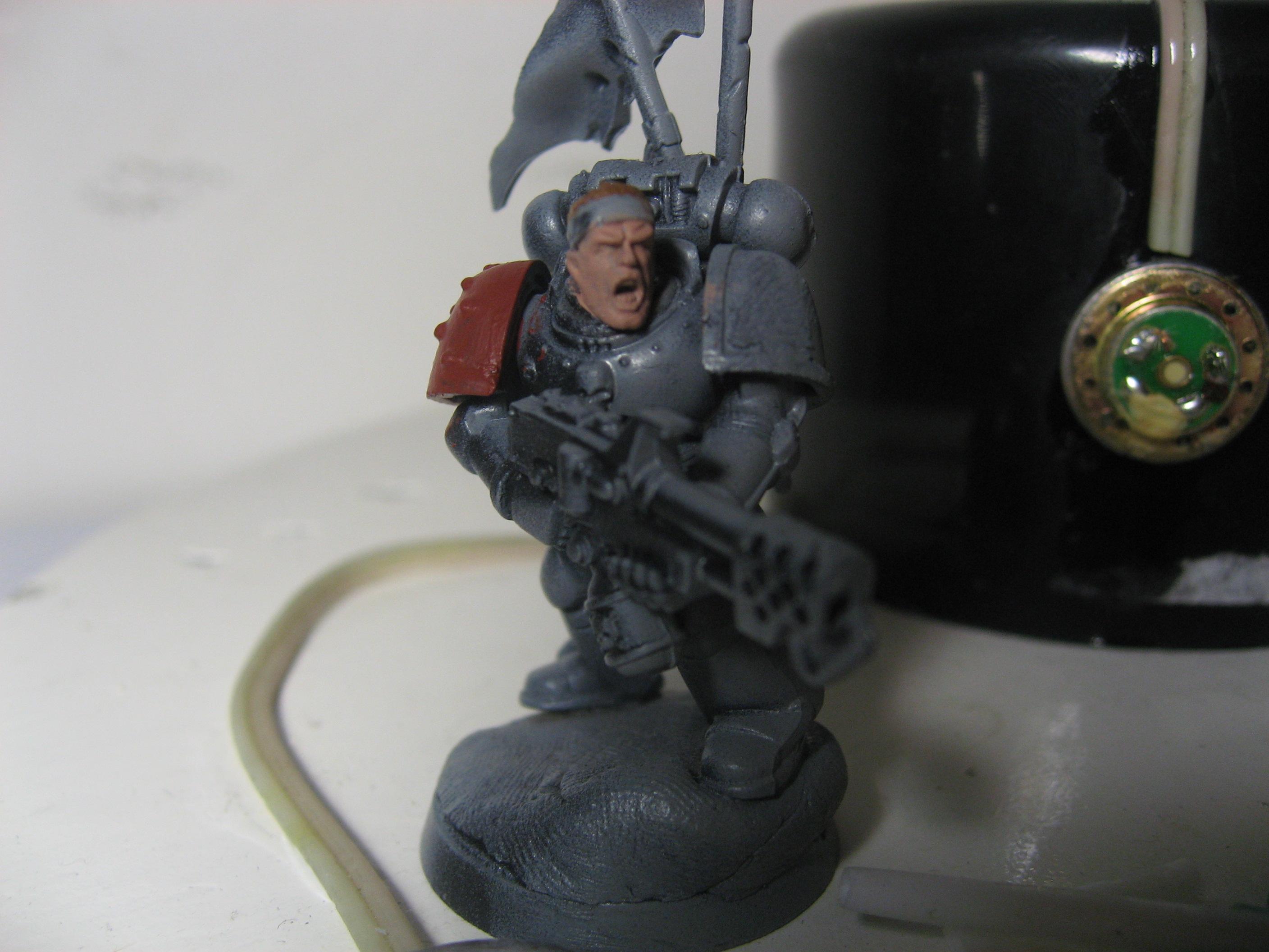 Problem with grey spray paint-I didn't realise this guy wasn't fully undercoated. Doh