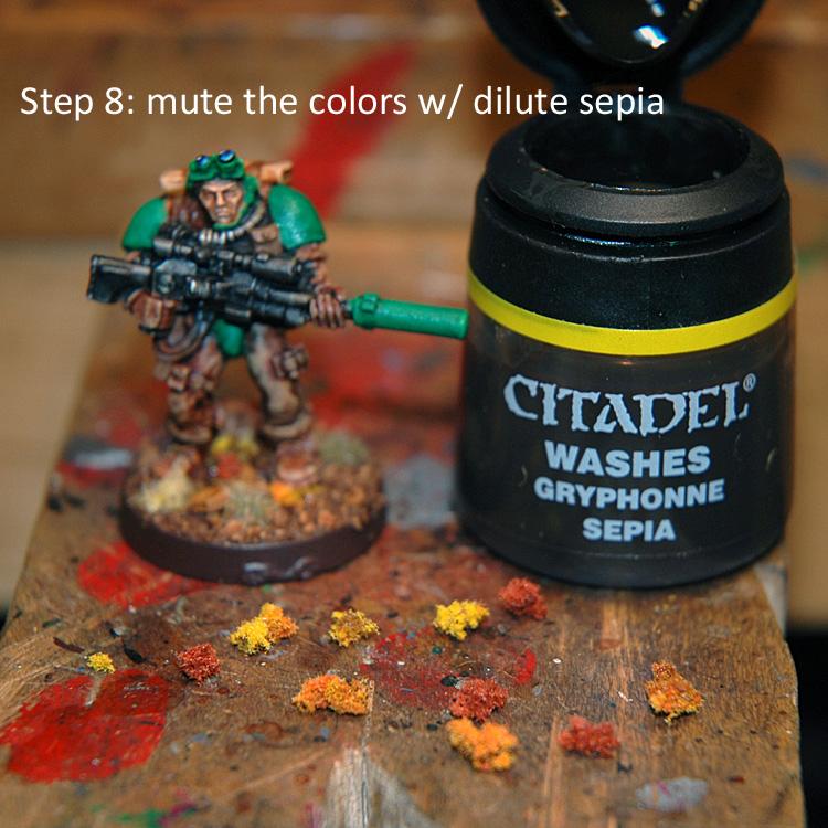 Base, Step 8: muting the colors