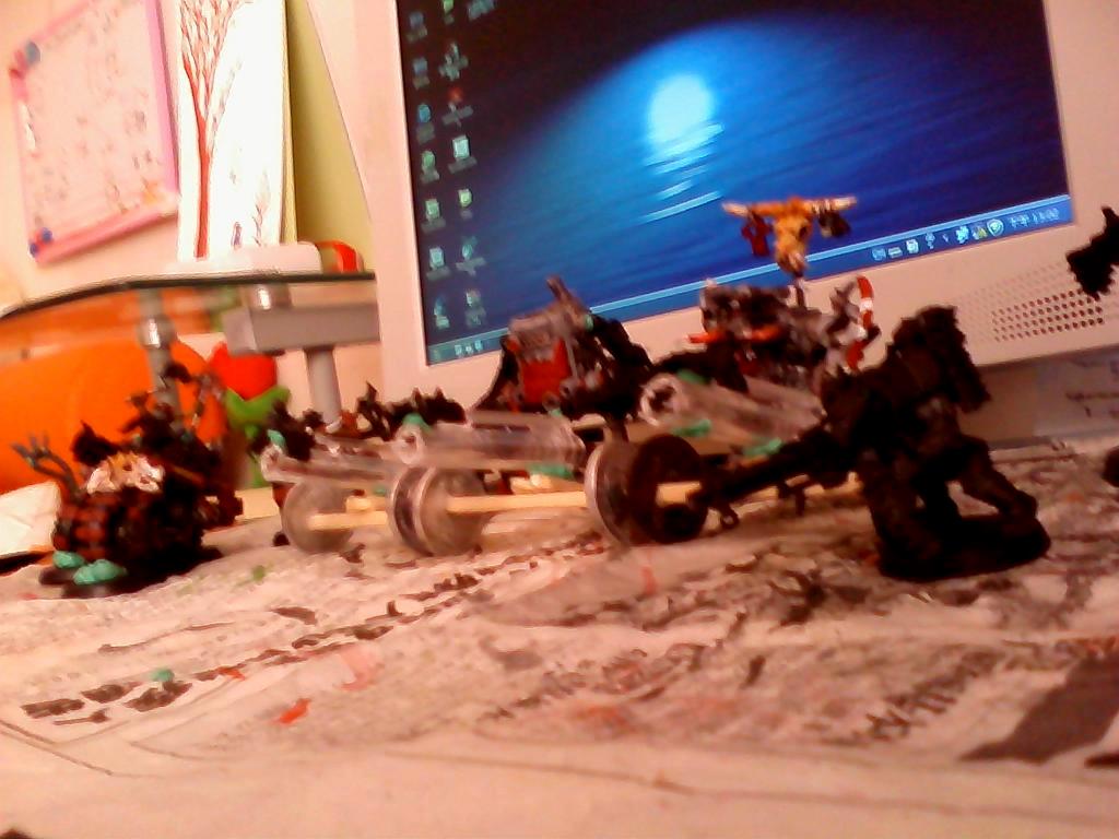 Side Angle, un-painted big shoota is the black one