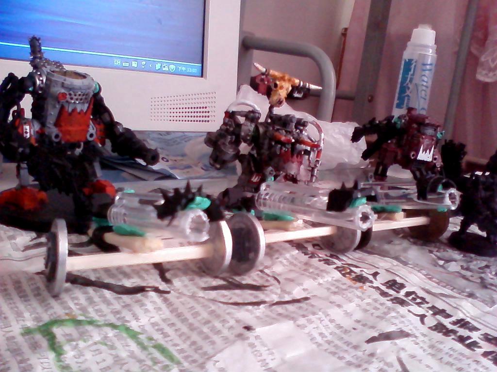 This is  a pretty good angle, you can see some bits on the wheels here
