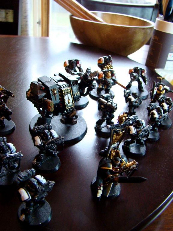 Black Templars, Blackreach, Blacktemplars, Dereadnought, Spacemarine, Terminator Armor