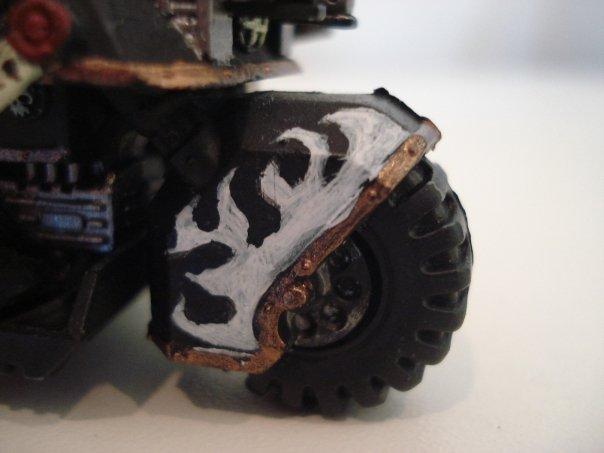 Attack Bike, Bike, Flames, Freehand, Old, Ravenwing, Ravenwing Bikes