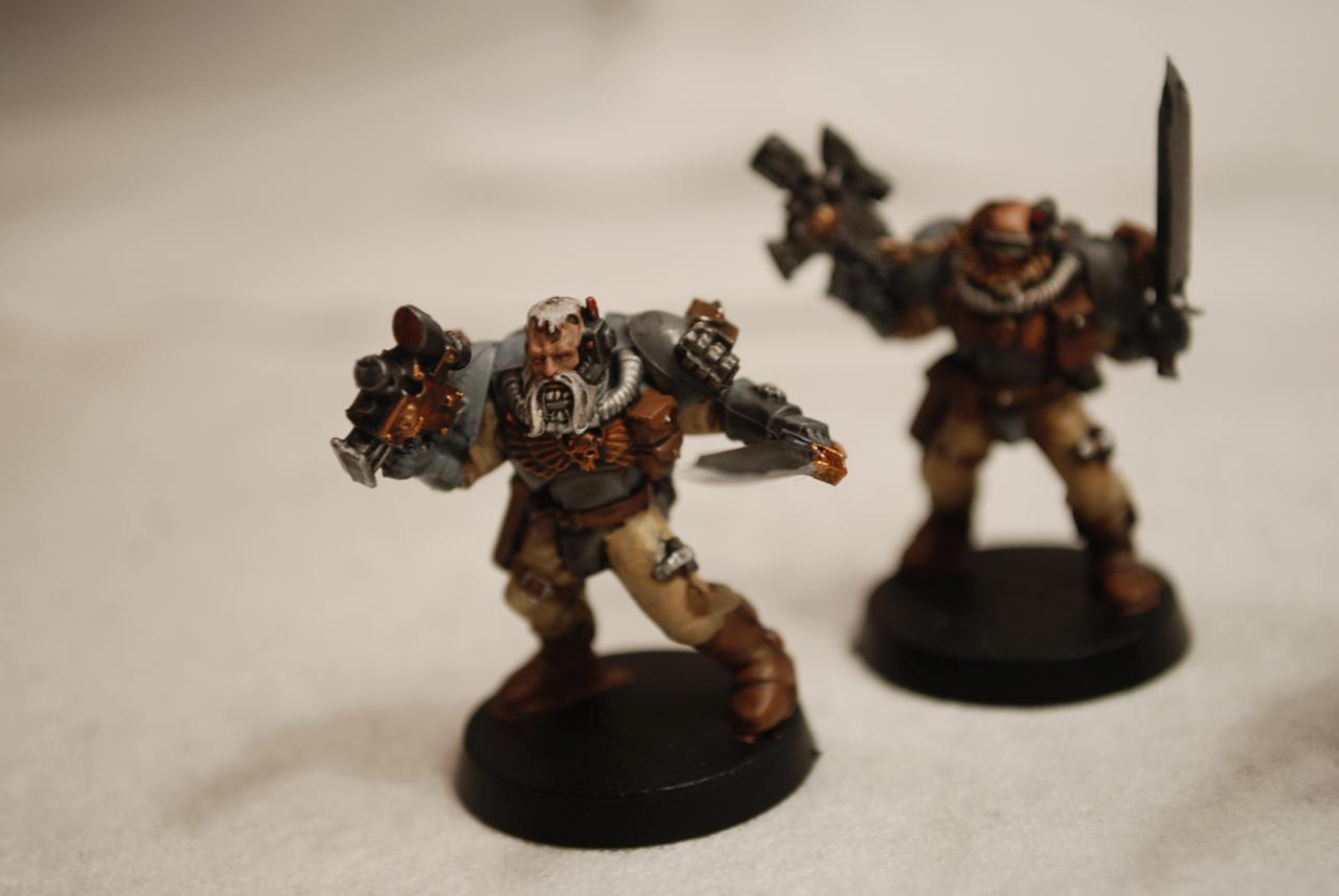 Arjac Rockfist, Grey Hunters, Logan Grimnar, Njal, Rune Priest, Space Wolves, Ulrik