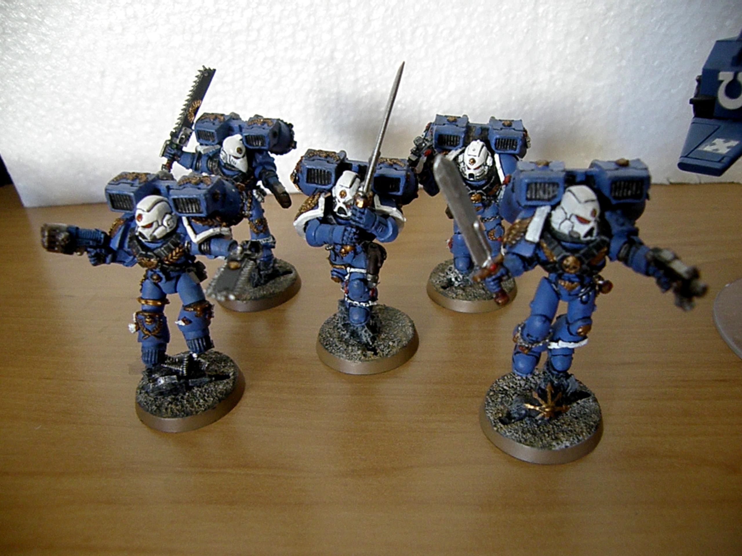 1st Company, Blue, First Company, Jump, Jump Pack, Packs, Space, Space Marines, Ultramarines, Vanguard, Vanguard Veterans, Veteran, White, White Helmets