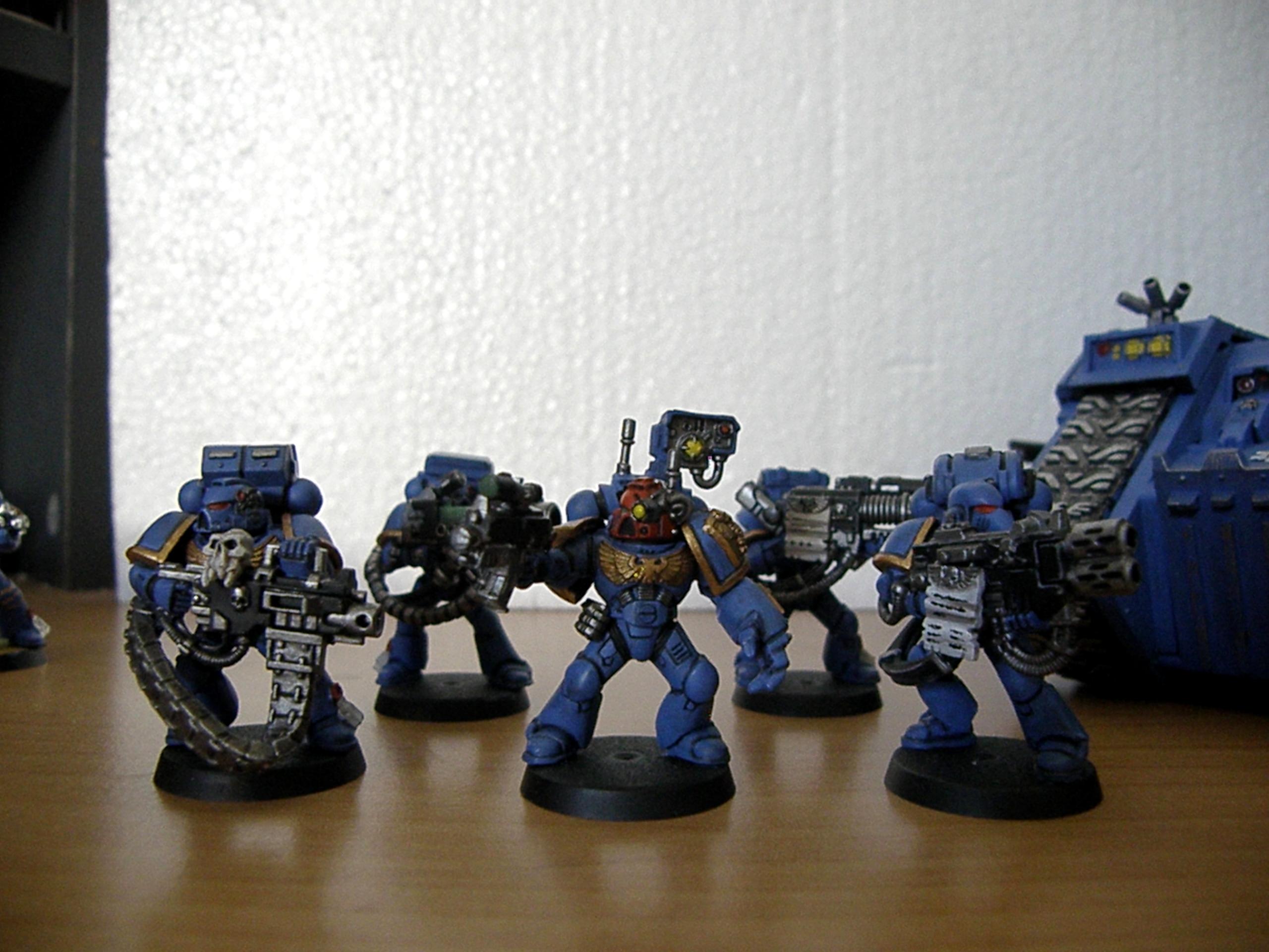 Blue, Devastator Squad, Devastators, Heavy, Heavy Weapon, Power Fist, Space Marines, Squad, Ultra, Ultramarines, Weapon