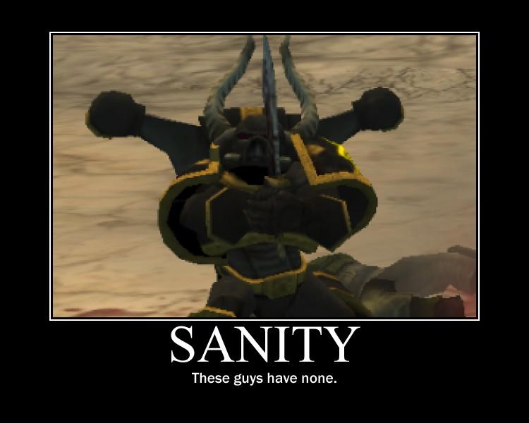 Chaos, Custom, De-motivational, Demotivational, Motivational, Pictures, Poster, Sanity, Warhammer 40,000, Warhammer Fantasy