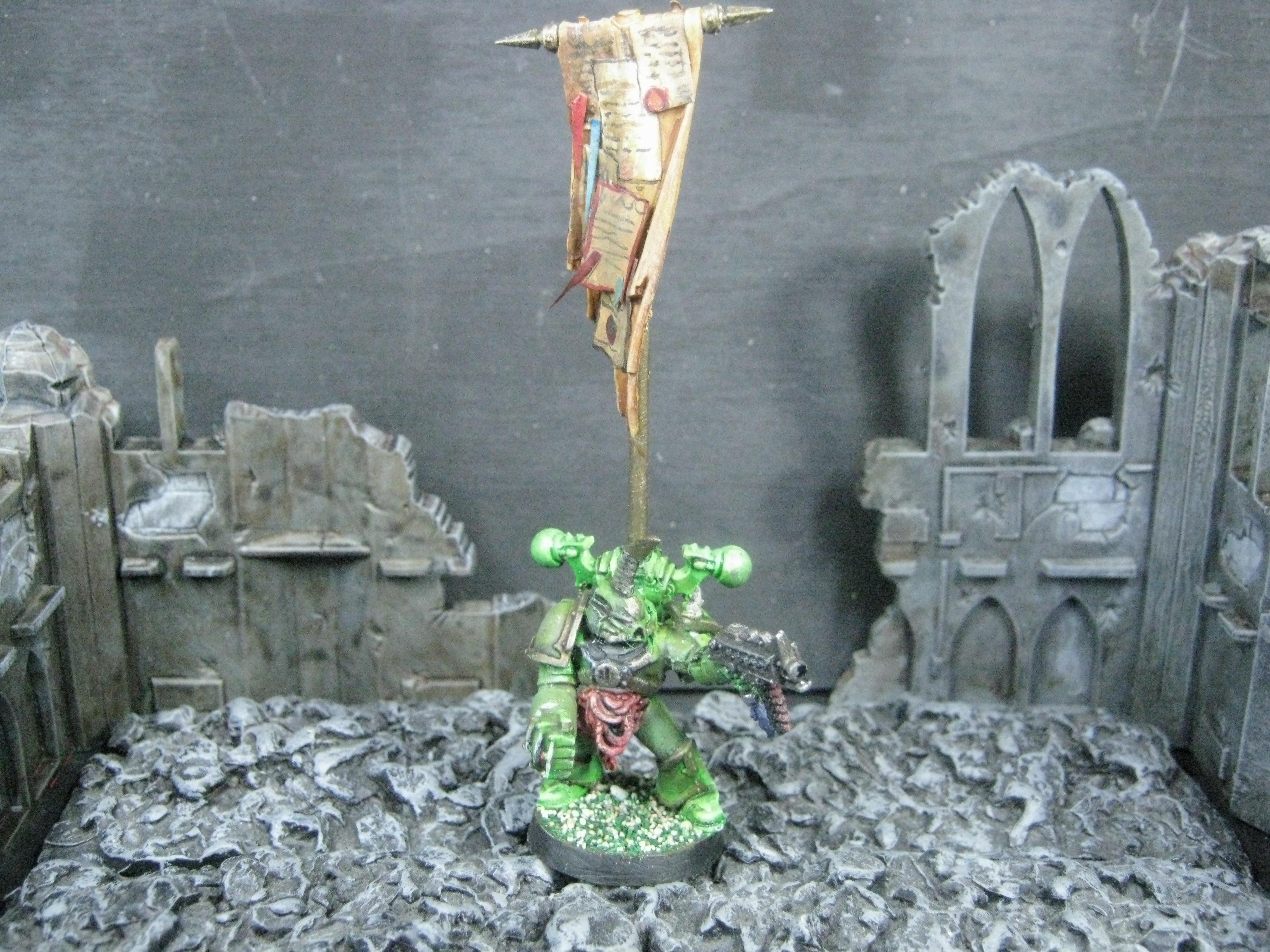 Aspiring Champion, Chaos Space Marines, Death Guard, Nurgle, Plague Marines