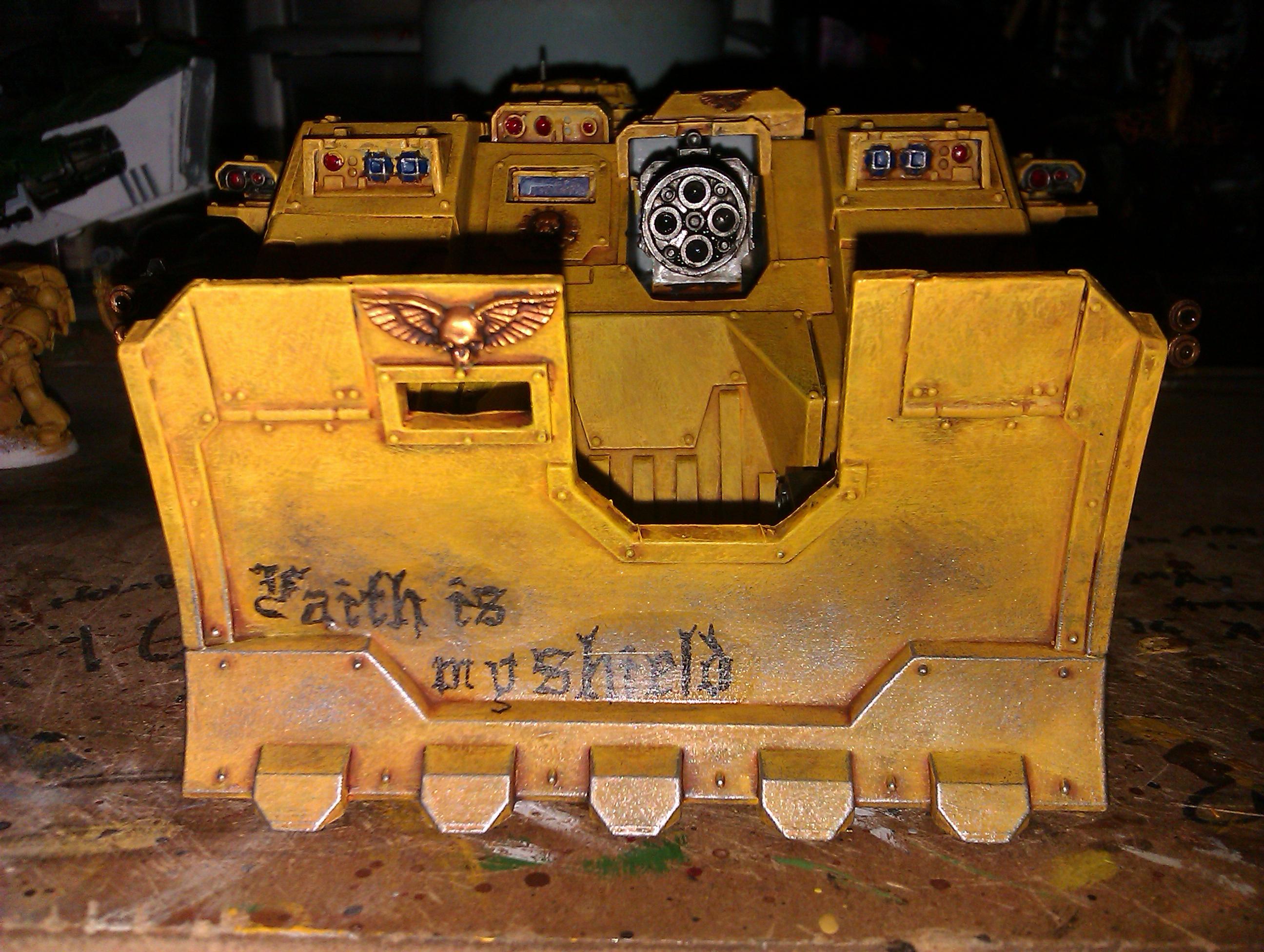 Imperial Fists, Land Raider Achilles, Space Marines, Tank