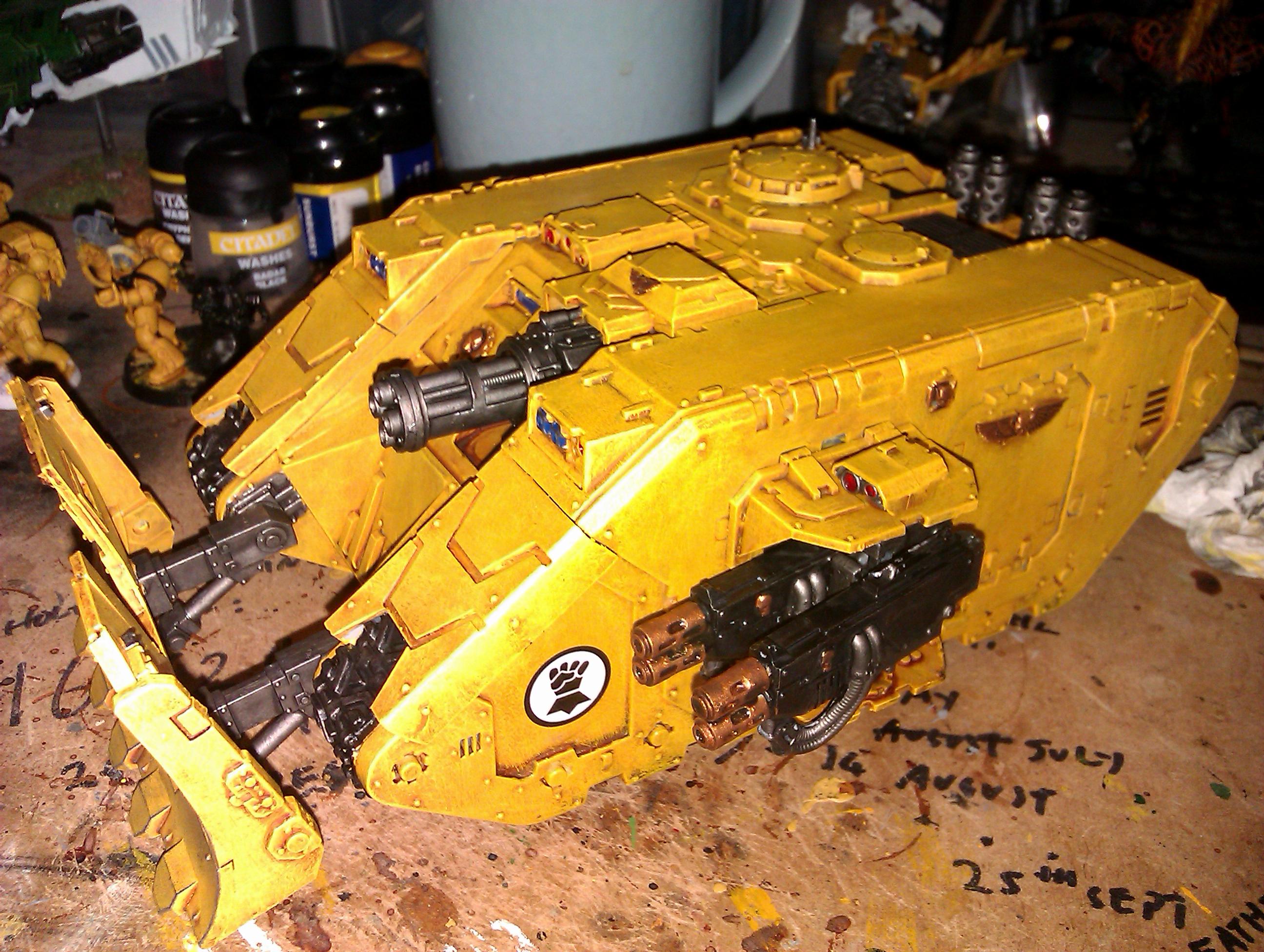 Imperial Fists, Land Raider Achilles, Space Marines, Tank