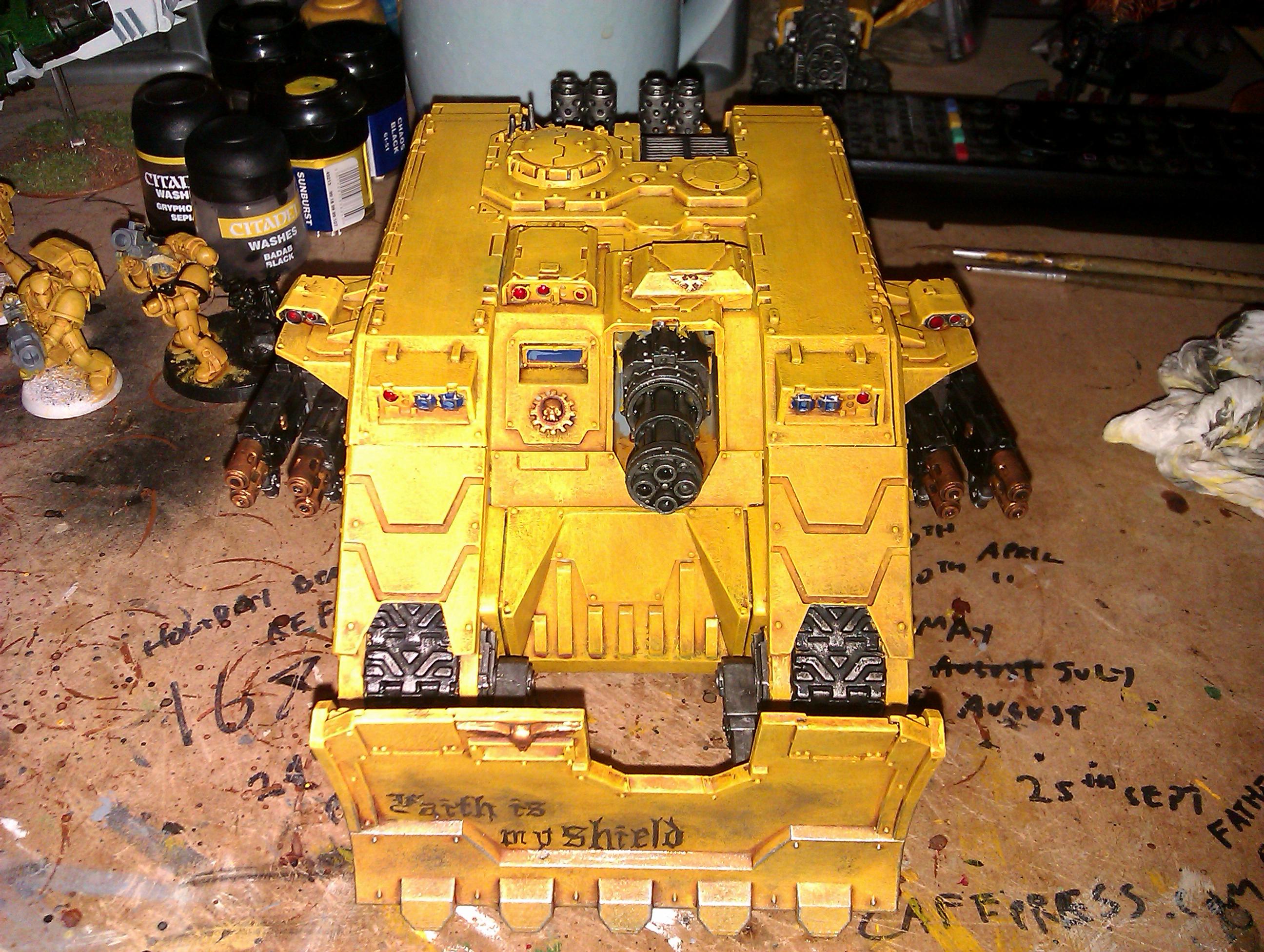 Imperial Fists, Land Raider Achilles, Space Marines, Tank