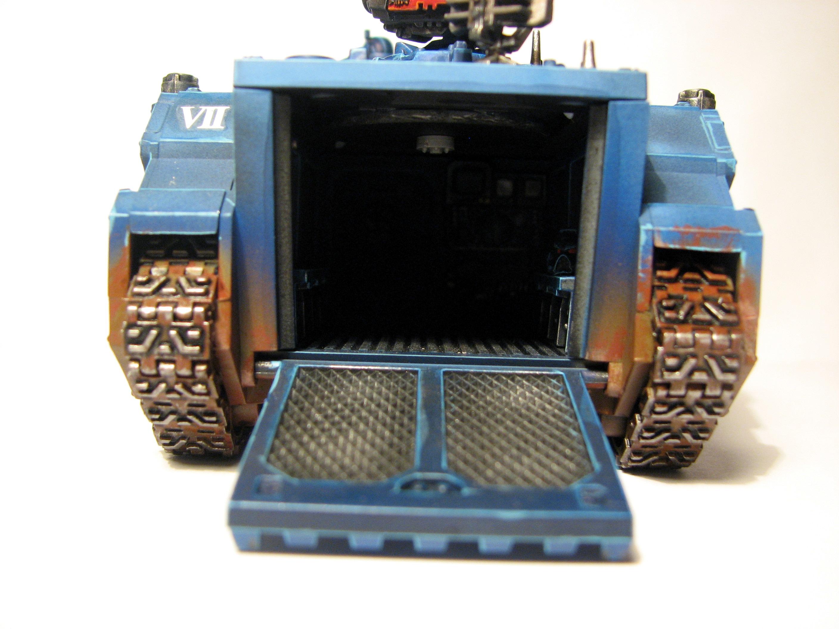 Airbrush, Crimson Fists, Rhino, Space Marines, Warhammer 40,000