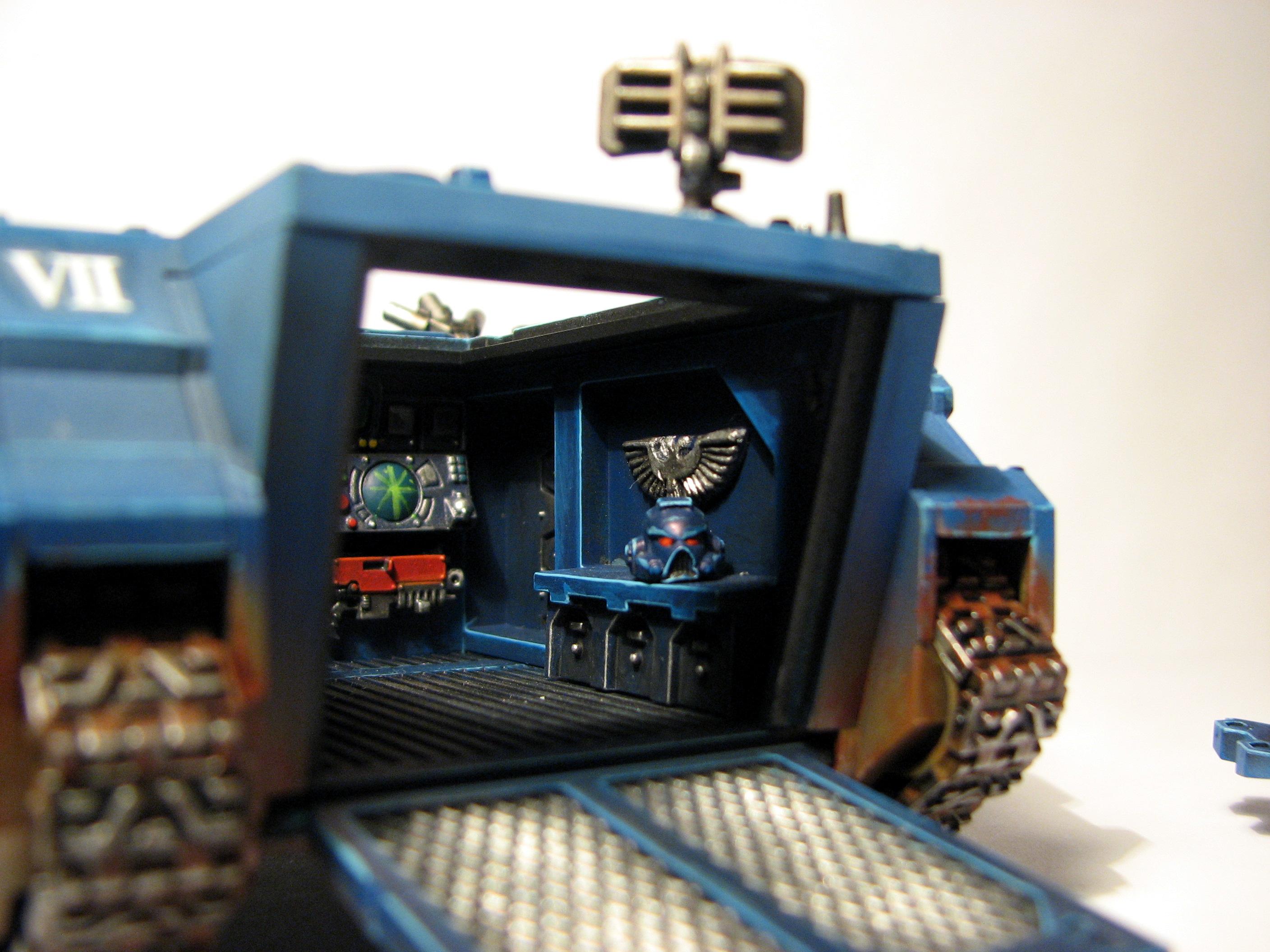 Airbrush, Crimson Fists, Rhino, Space Marines, Warhammer 40,000