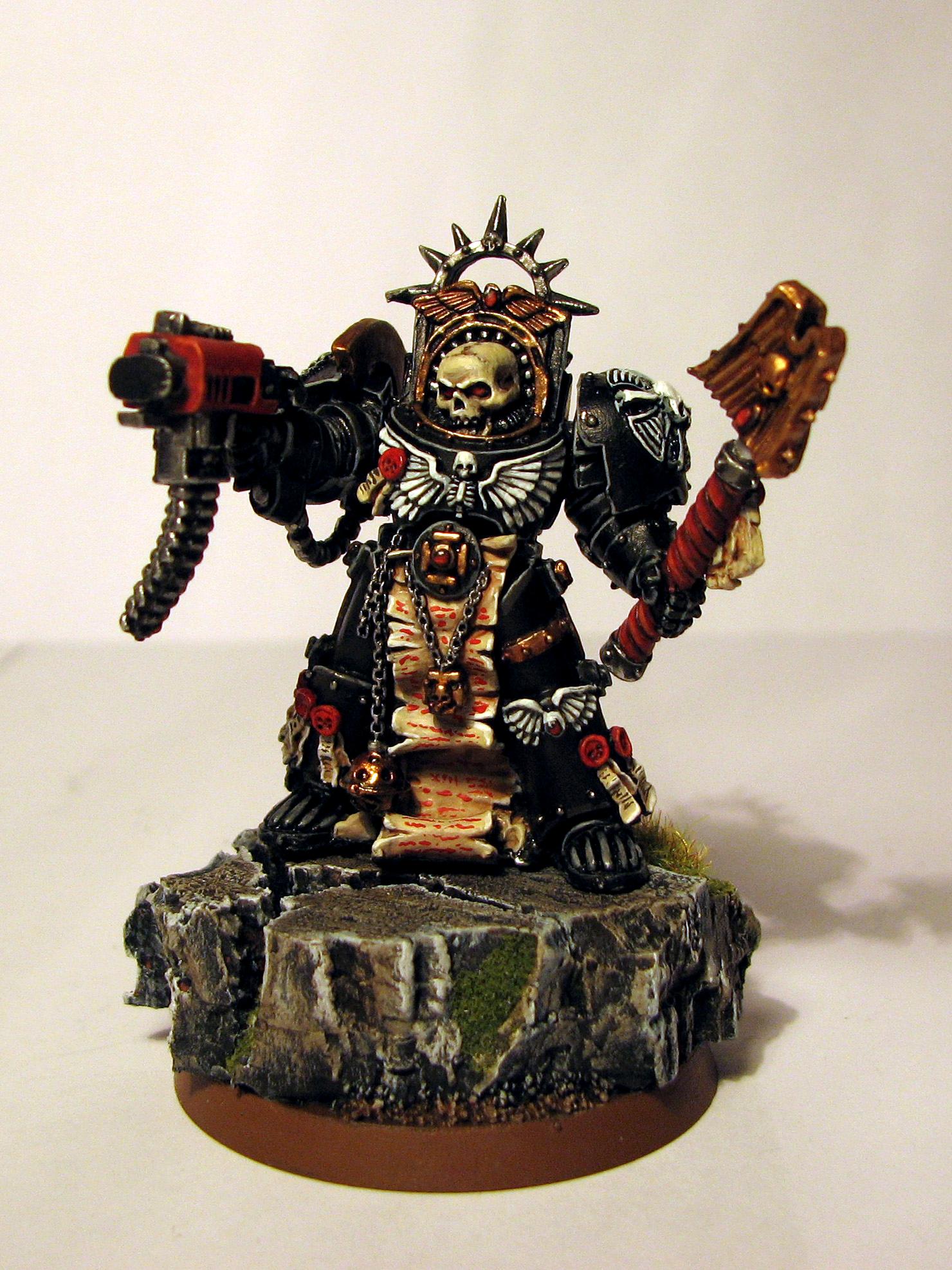 Chaplain, Terminator Armor, Ultramarines, Warhammer 40,000