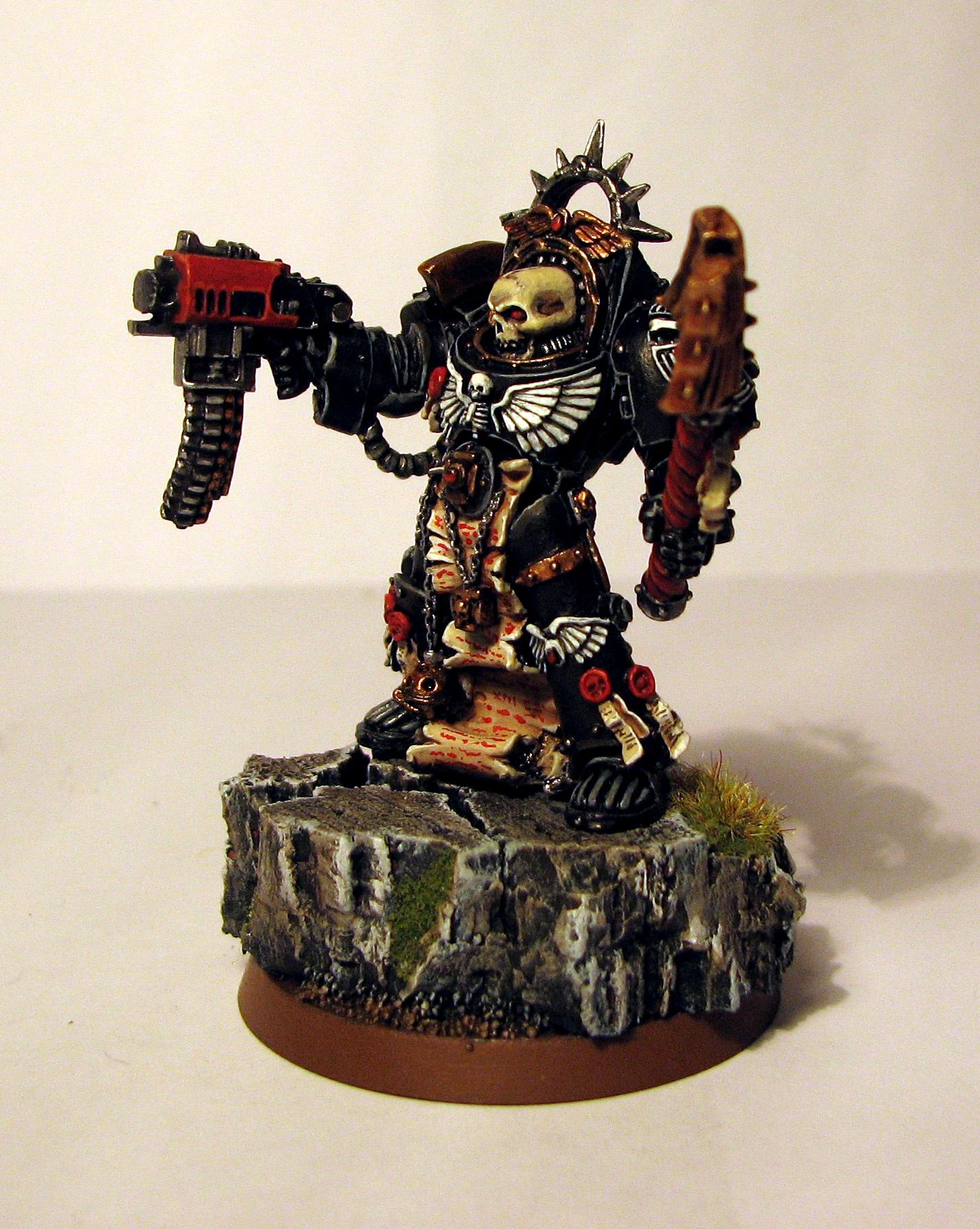 Chaplain, Terminator Armor, Ultramarines, Warhammer 40,000