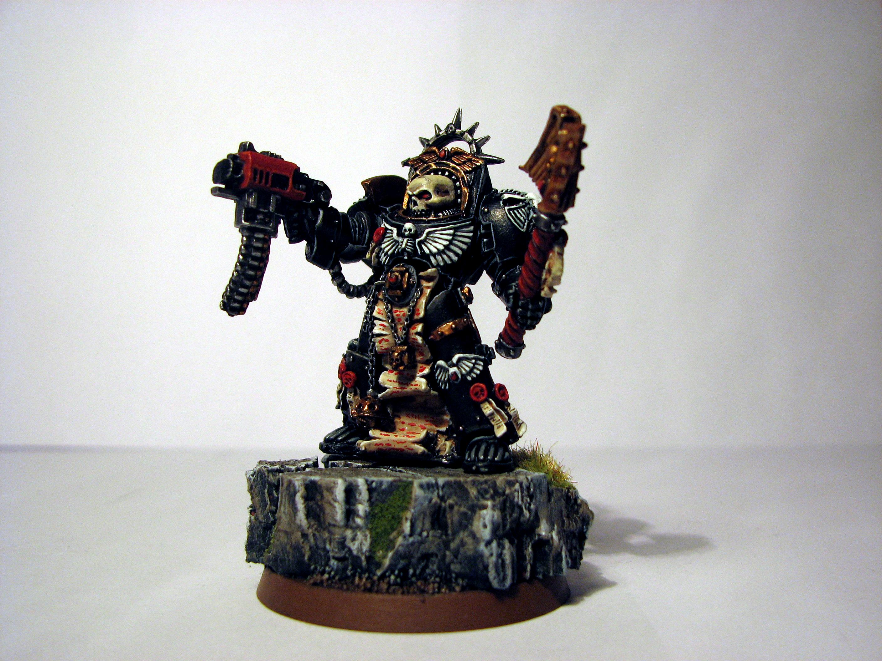 Chaplain, Terminator Armor, Ultramarines, Warhammer 40,000