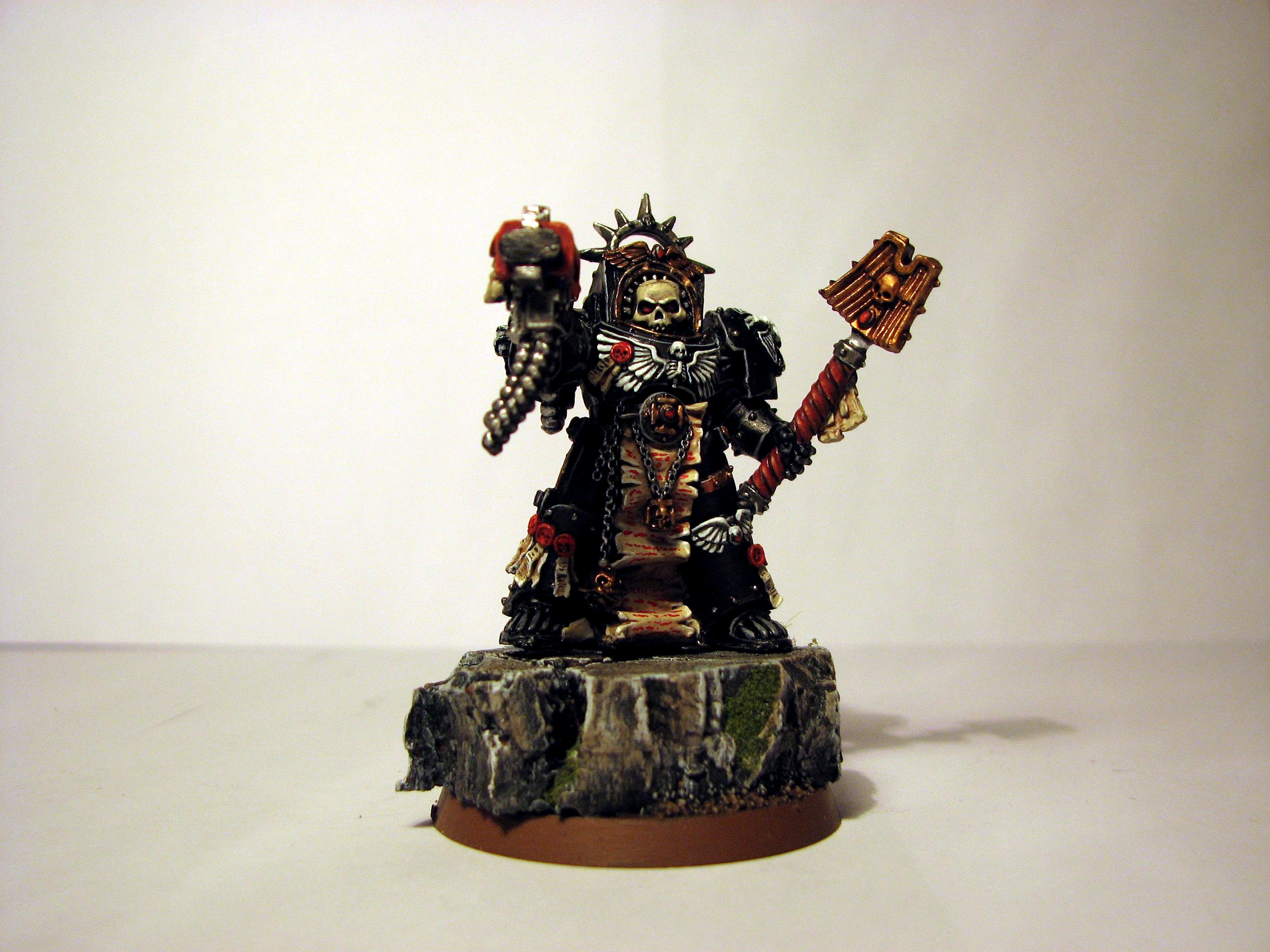 Chaplain, Terminator Armor, Ultramarines, Warhammer 40,000