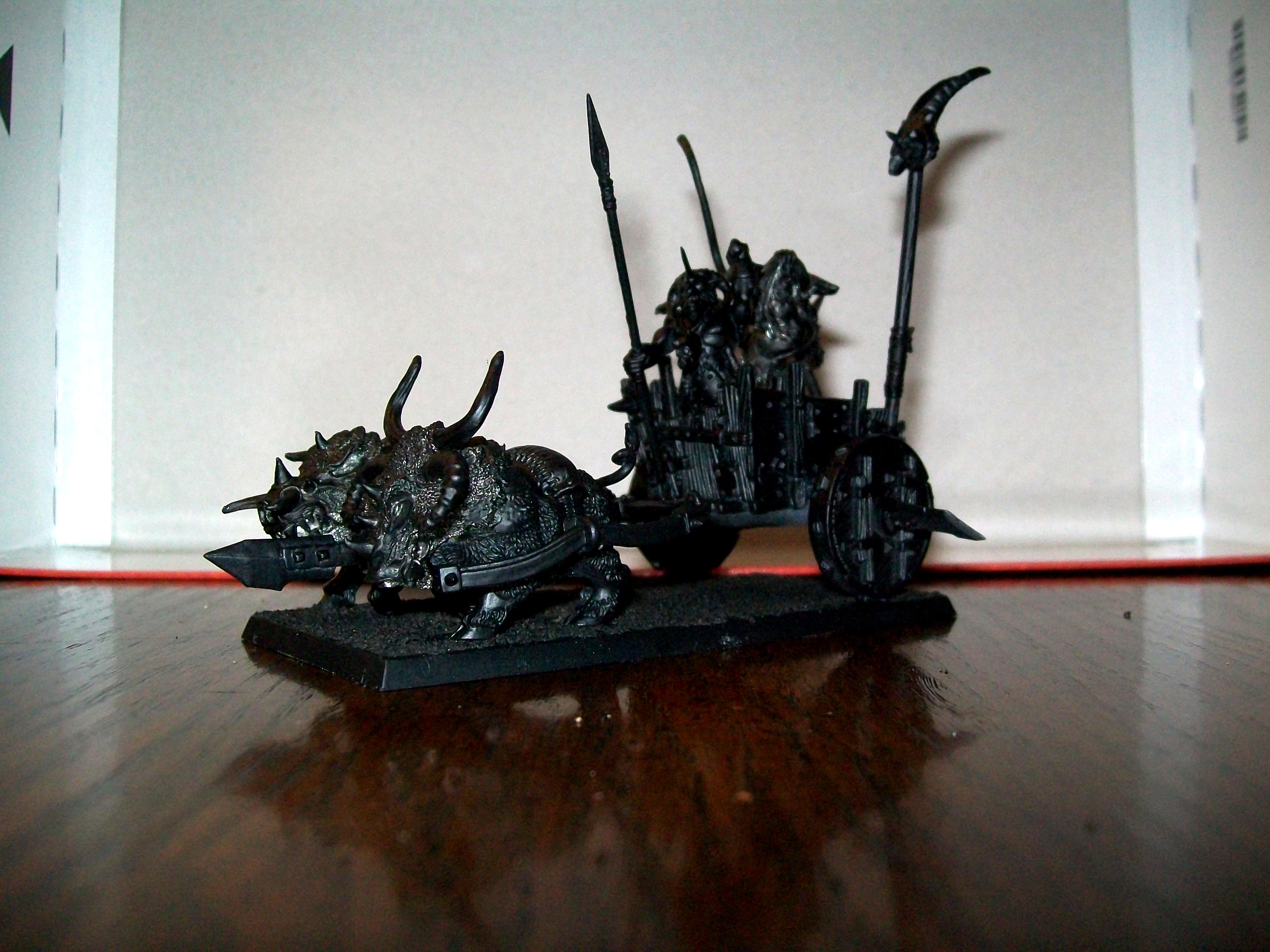 Beastmen, Chariot, Tuskgor, Warhammer Fantasy, Work In Progress