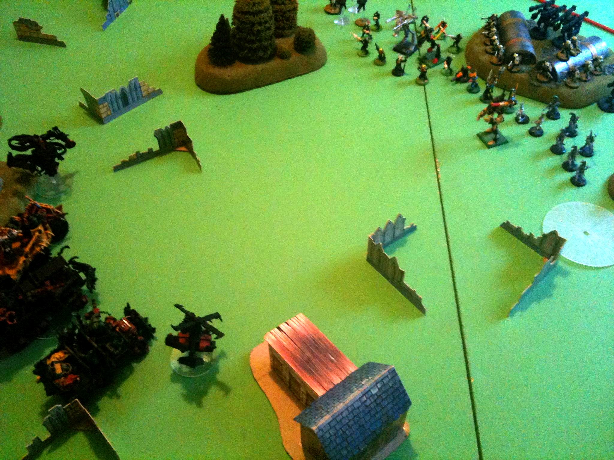 Battle Report, Da Ork Angelz, Eldar, Orks, Tau