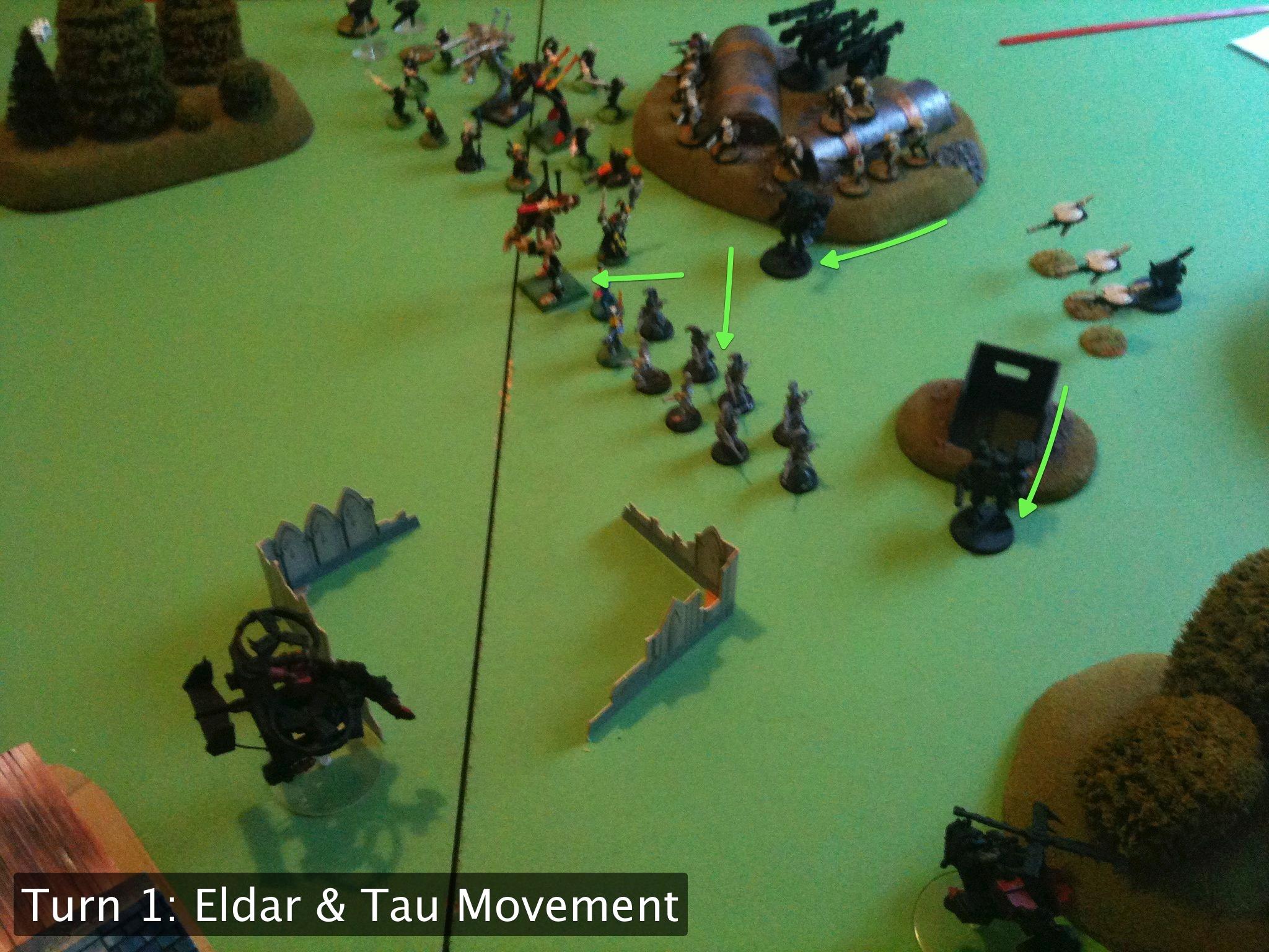 Battle Report, Da Ork Angelz, Eldar, Orks, Tau