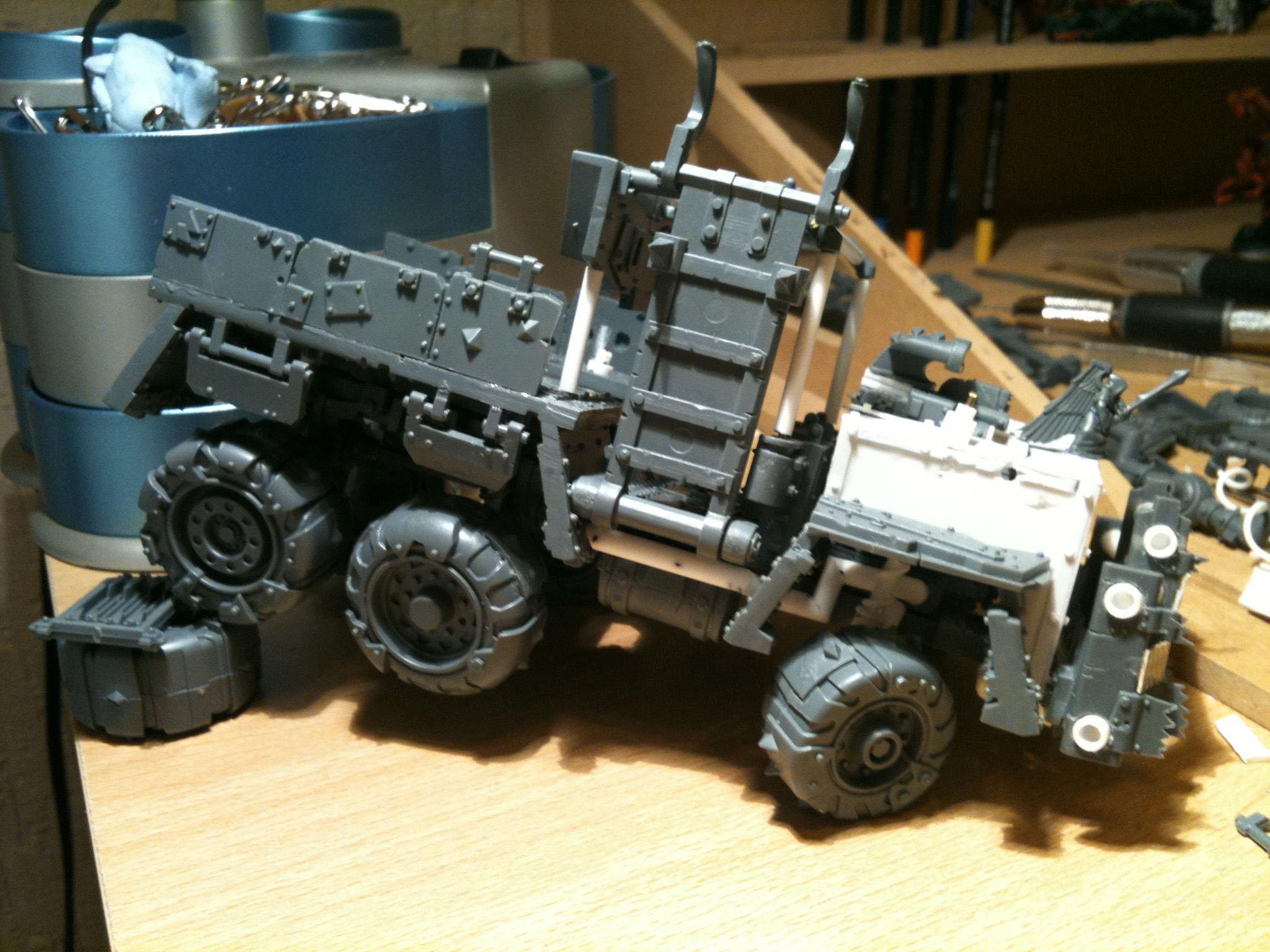 Da Dark Angelz, Orks, Trukk, Work In Progress