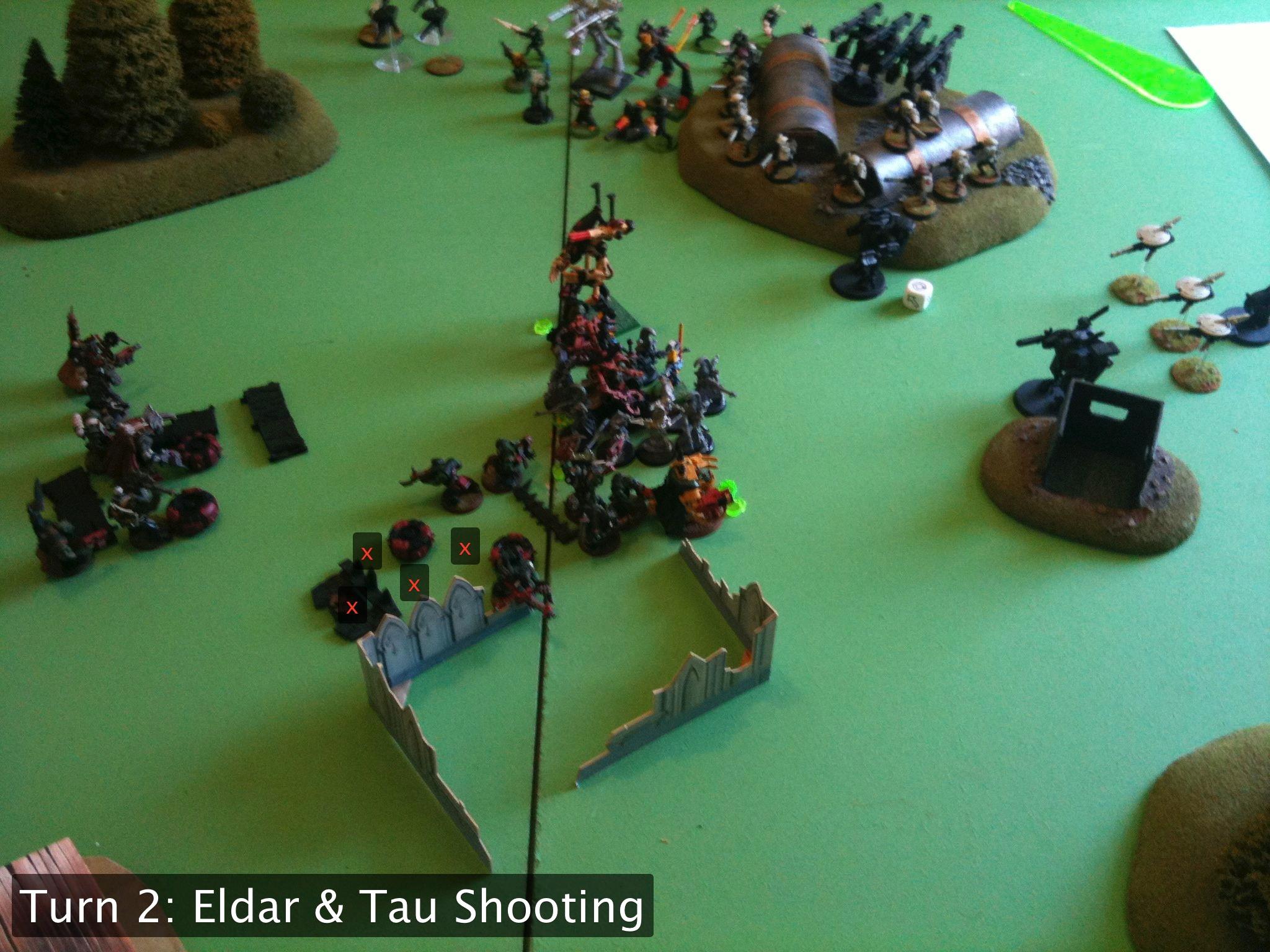 Battle Report, Da Ork Angelz, Eldar, Orks, Tau