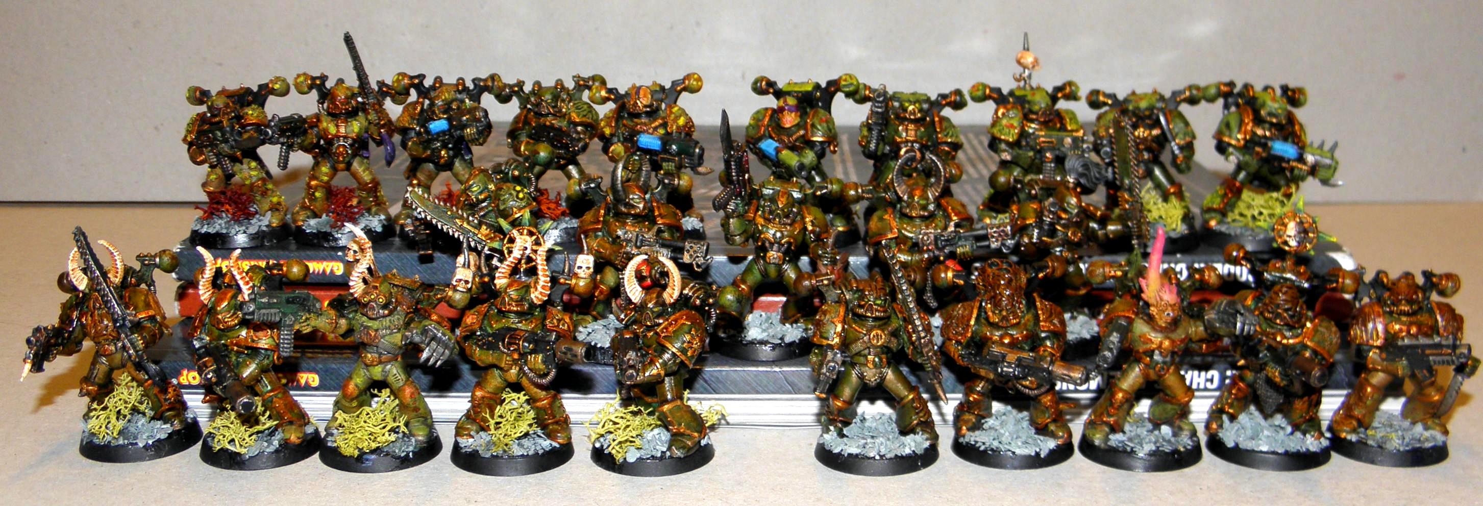 Chaos, Chaos Space Marines, Conversion, Nurgle, Plague, Plague Marines, Warhammer 40,000