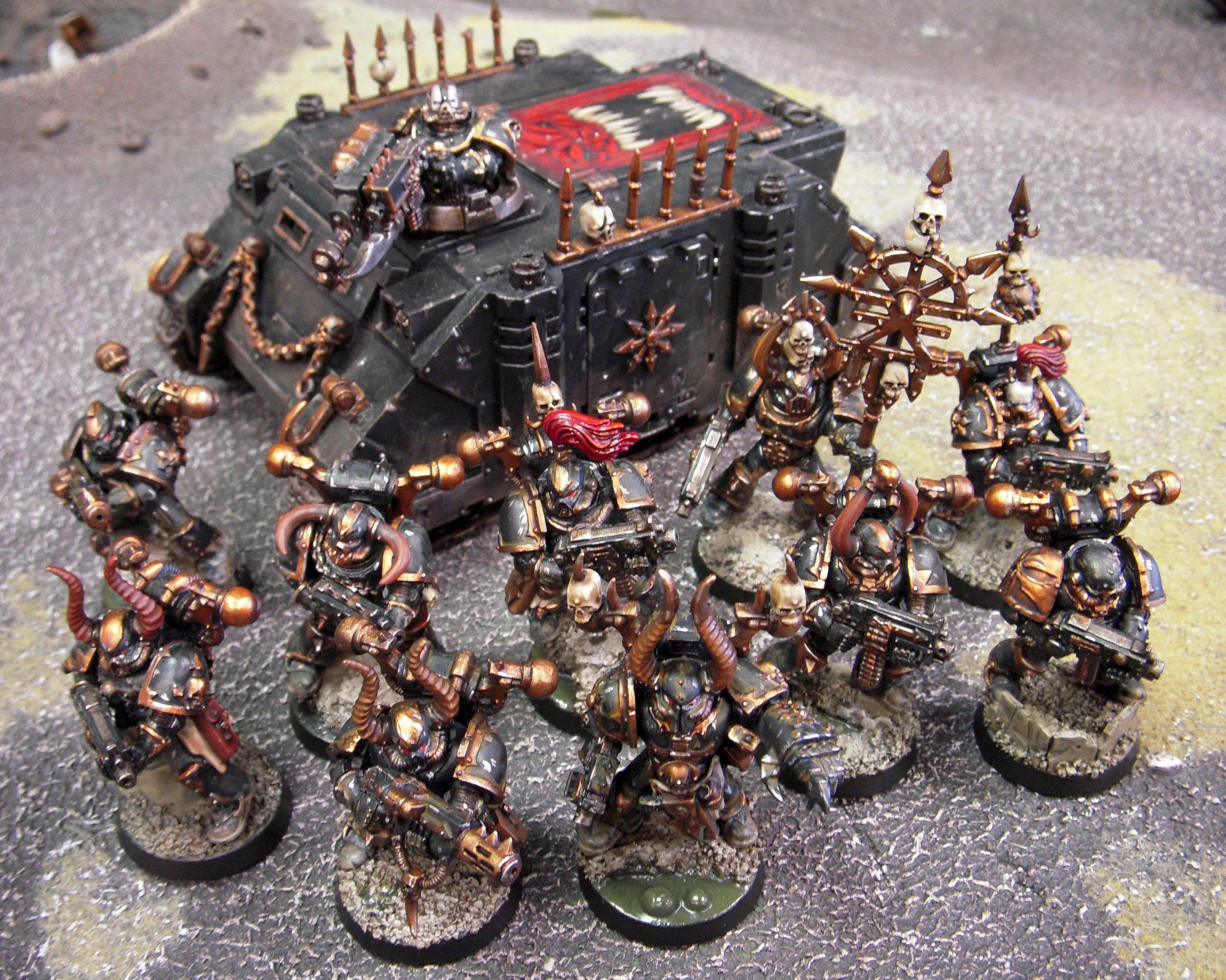 Black Legion, Chaos Space Marines, Freehand, Rhino