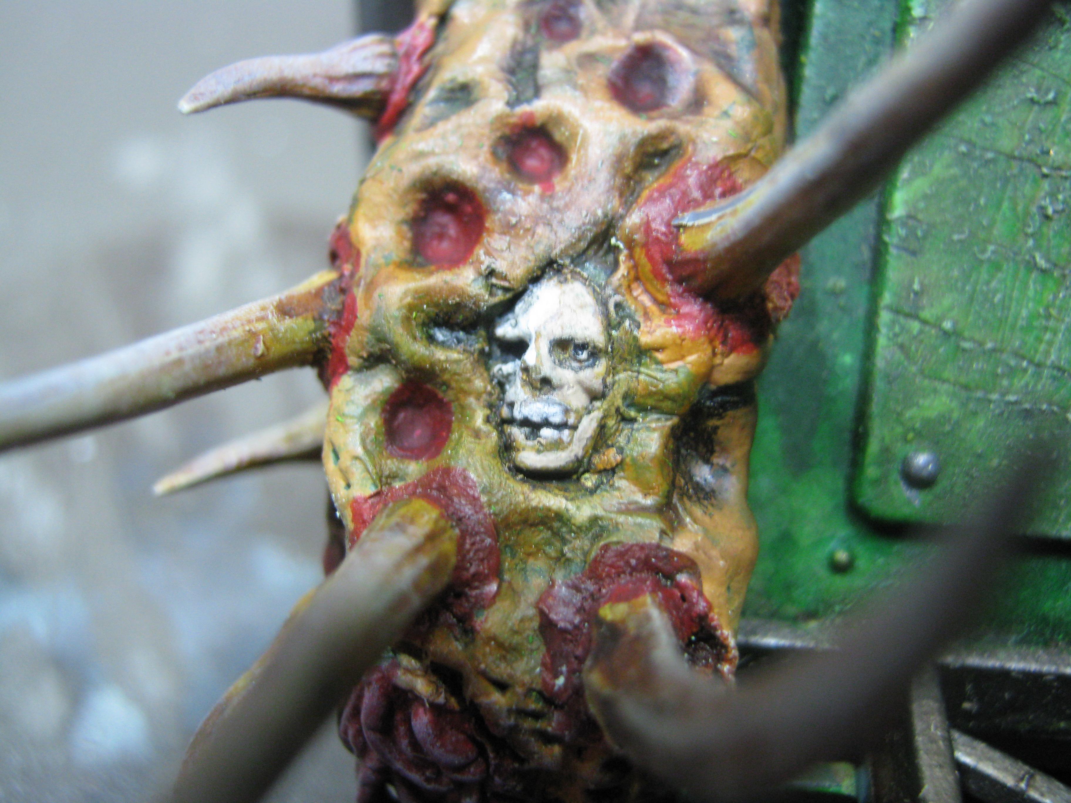 Chaos Rhino, Chaos Space Marines, Conversion, Death Guard, Greenstuff, Nurgle, Plague Marines