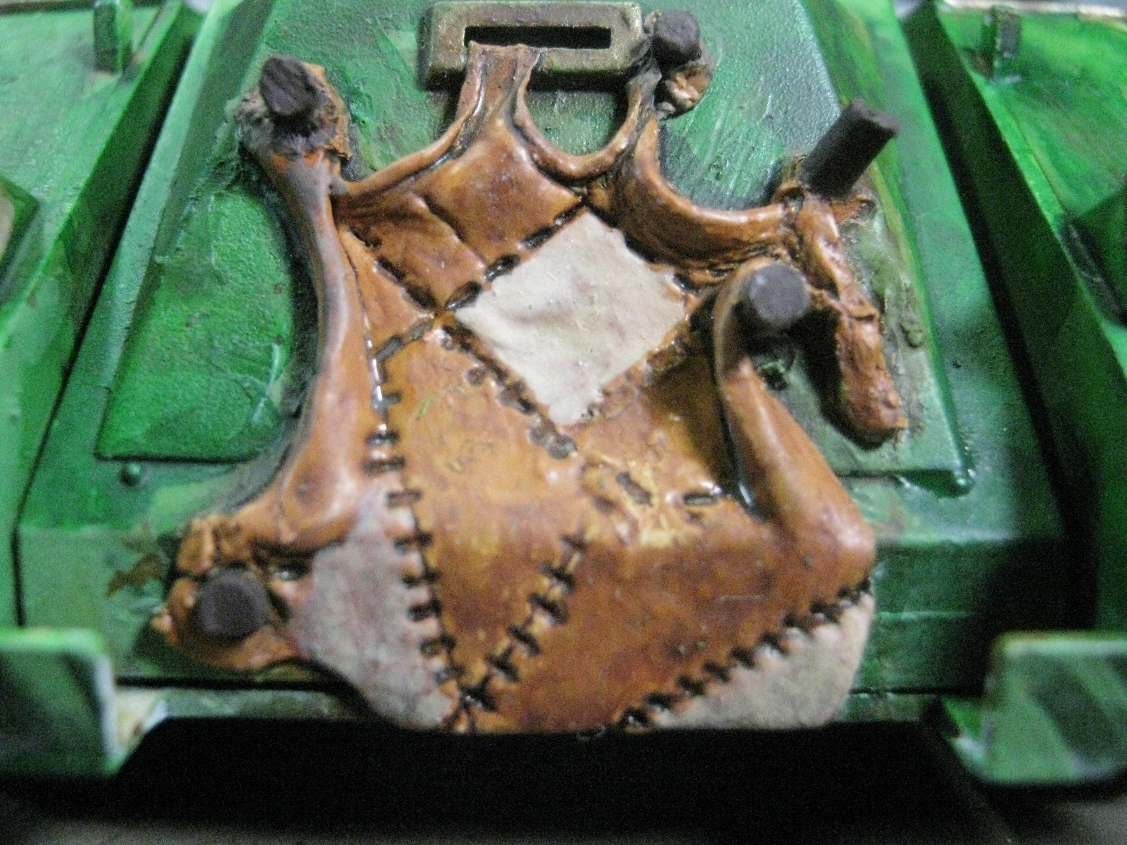 Chaos Rhino, Chaos Space Marines, Conversion, Death Guard, Greenstuff, Nurgle, Plague Marines