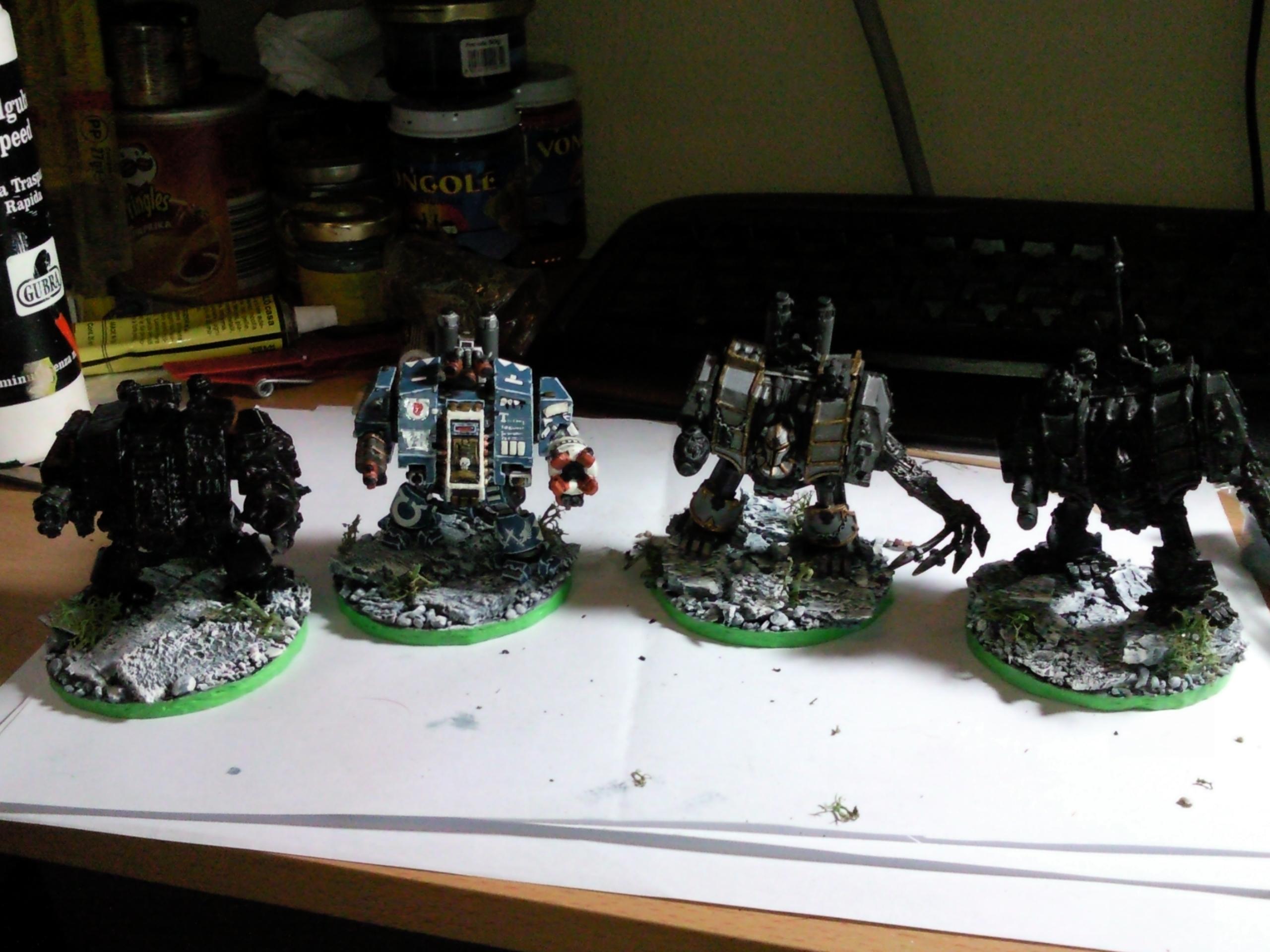 Base, Dreadnought, Space Marines, Terrain, Troops, Warhammer 40,000, Work In Progress