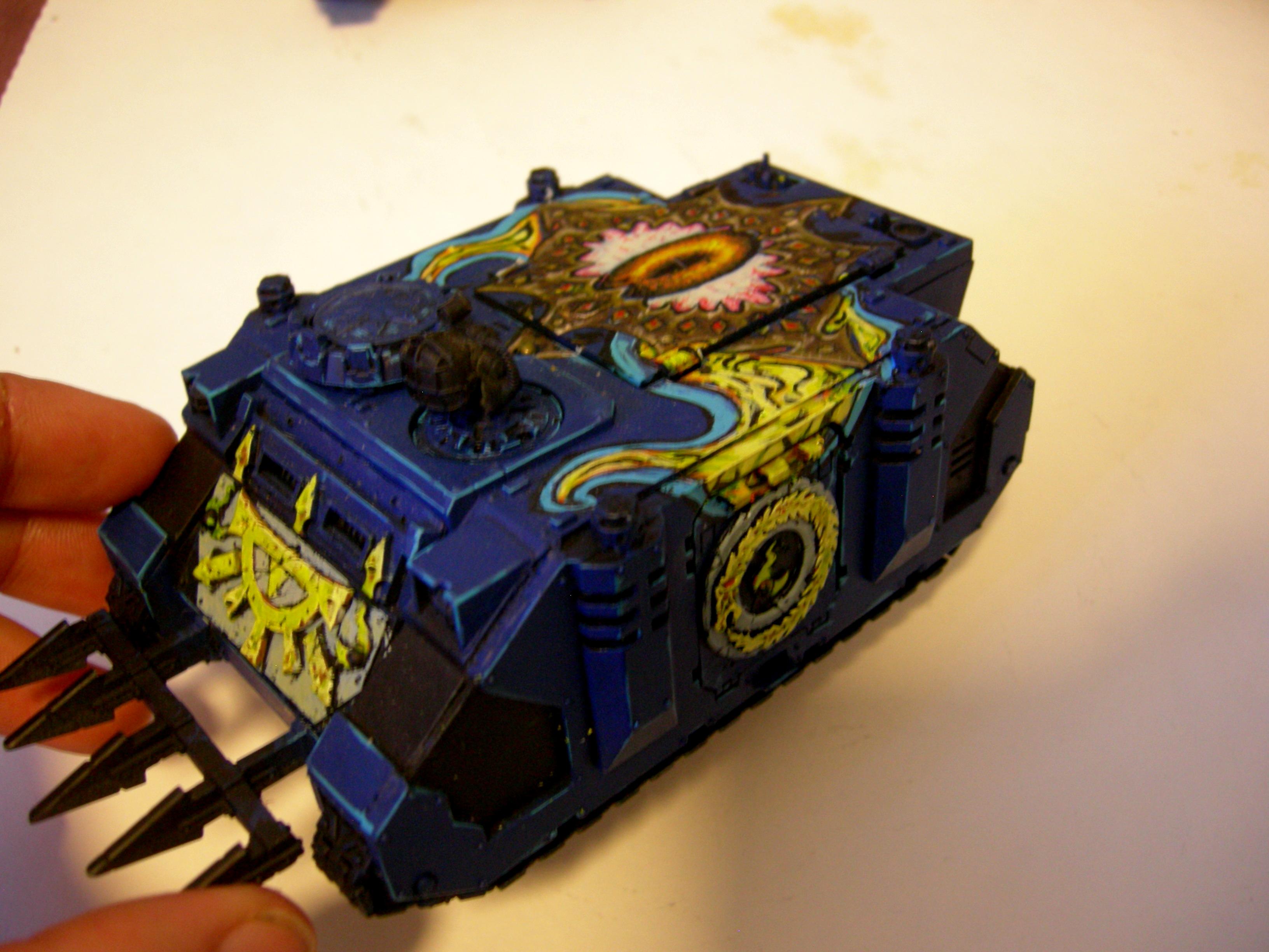 Chaos, Chaos Space Marines, Hand Painted, Painted, Rhino, Tzeentch, Warhammer 40,000
