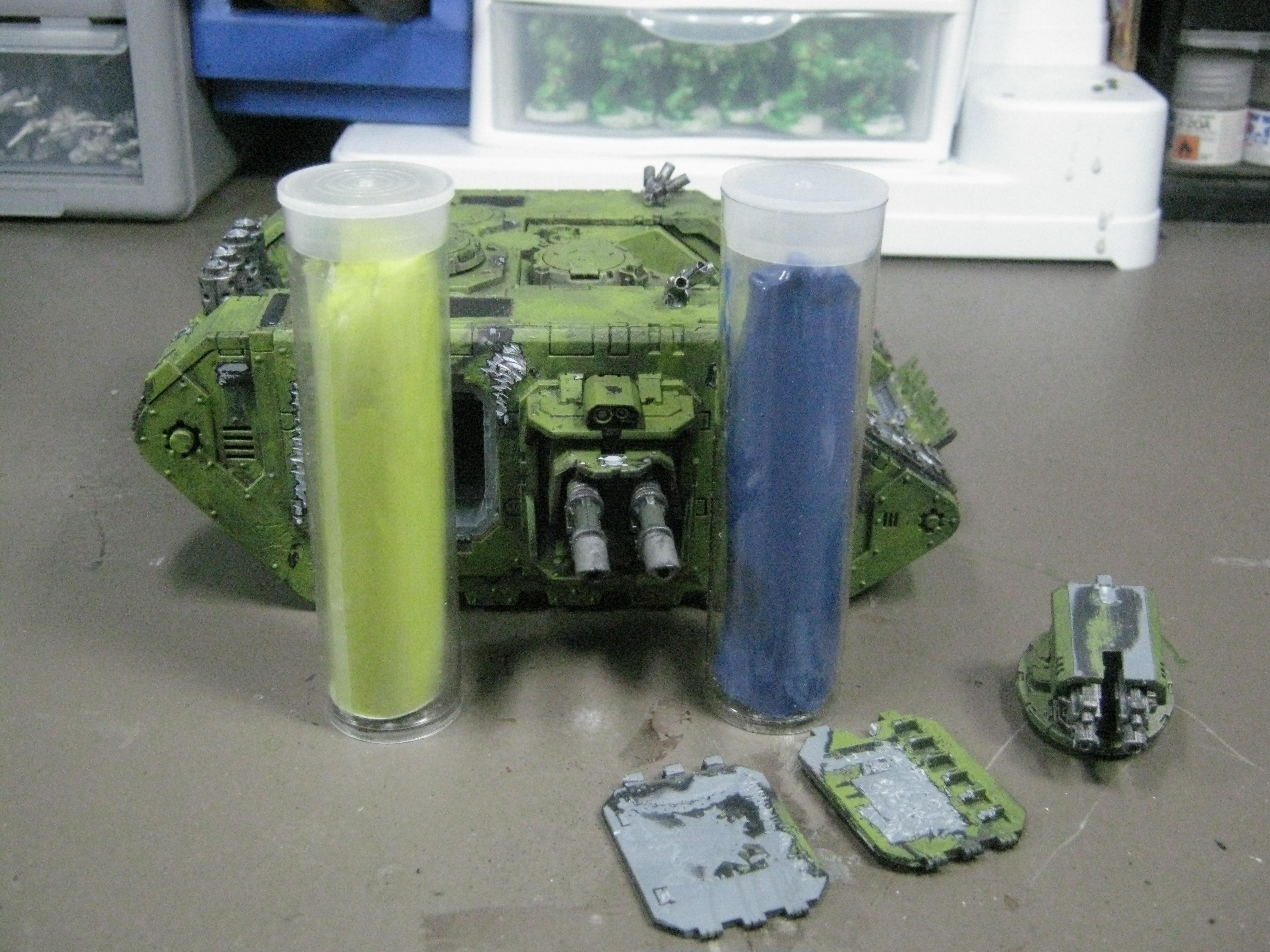 Chaos Land Raider, Chaos Space Marines, Conversion, Death Guard, Greenstuff, Nurgle, Plague Marines
