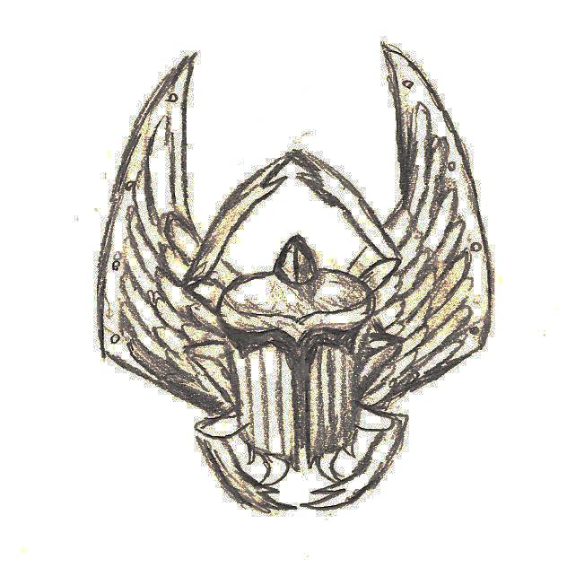 Sons of Apep Concept Sketch - Scarab Helmet