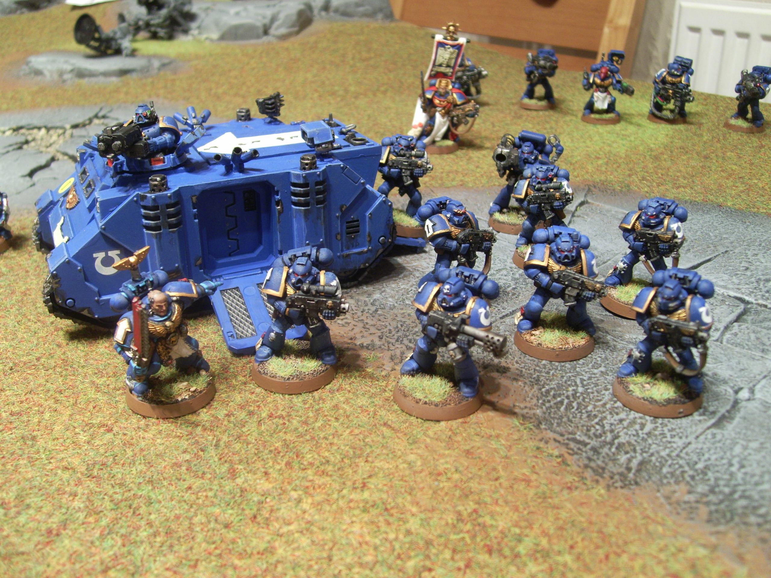 Assault On Black Reach, Rhino, Space Marines, Tactical Squad