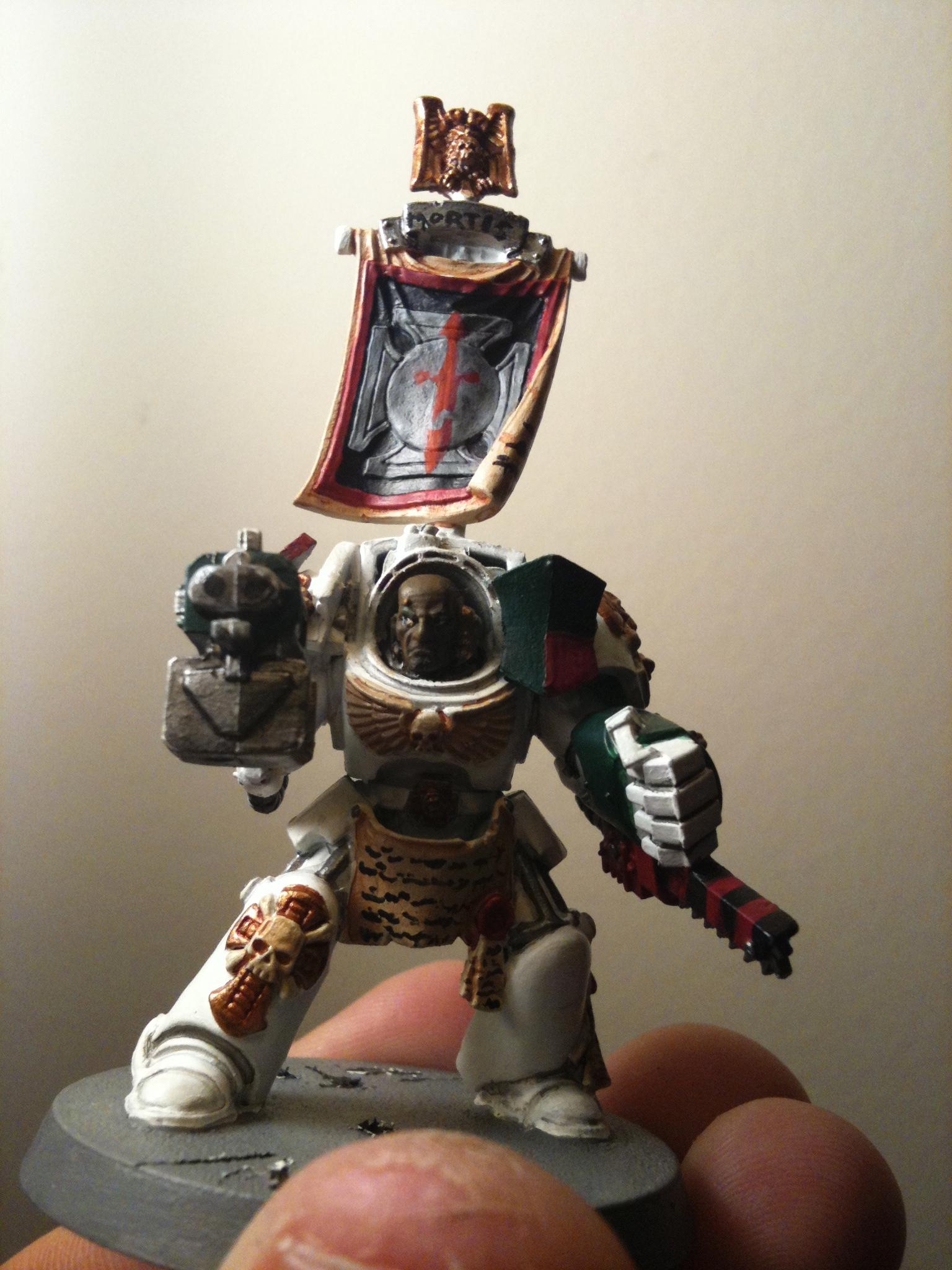 Dark Angels, Deathwing, Freehand, Sergeant, Terminator Armor, Work In Progress