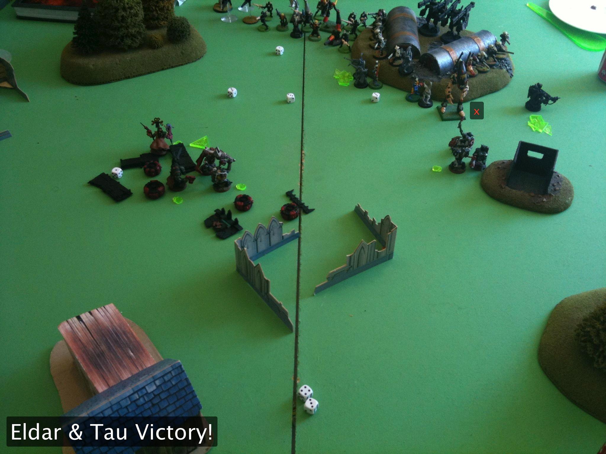 Battle Report, Da Ork Angelz, Eldar, Orks, Tau