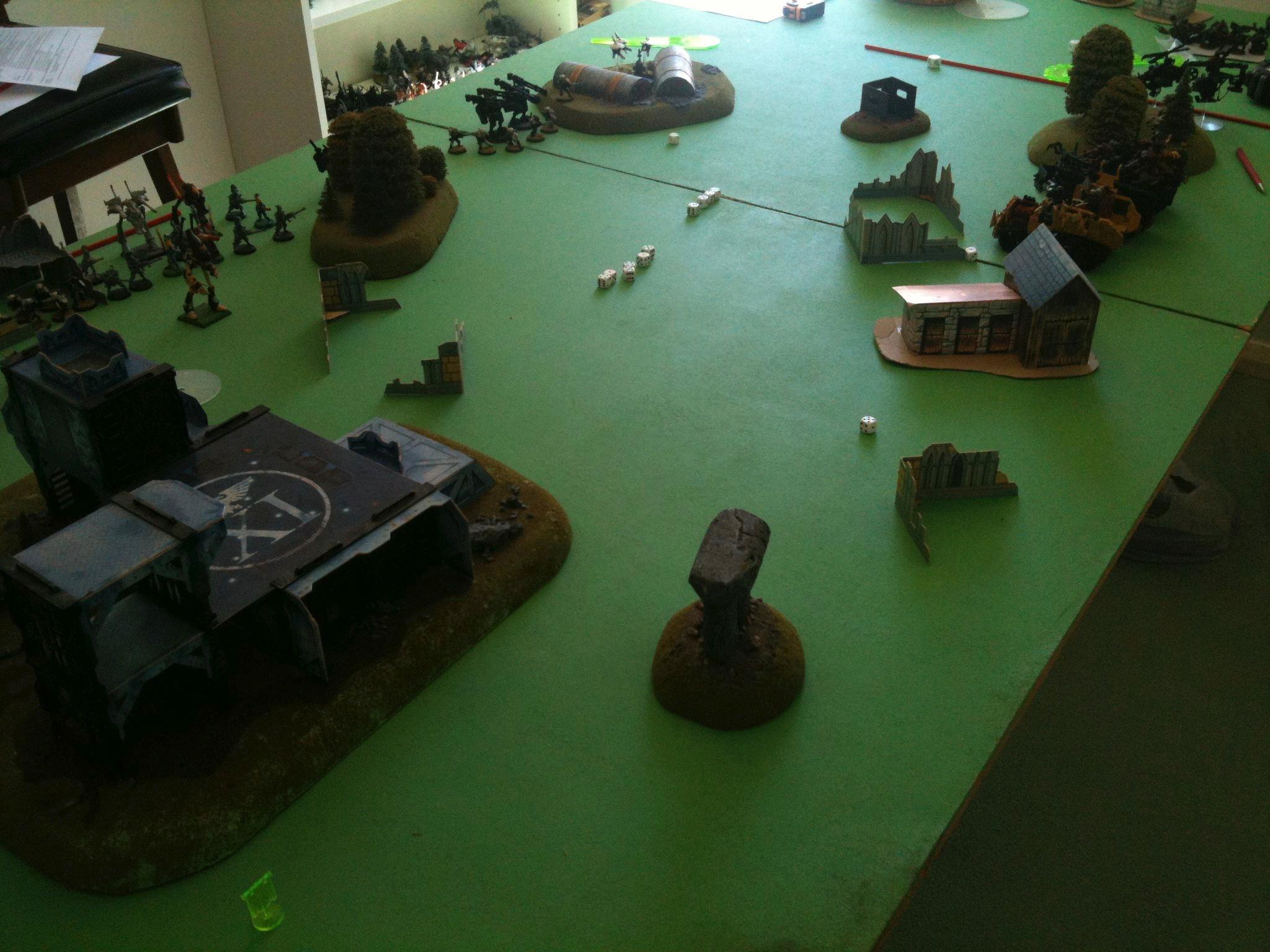 Battle Report, Da Ork Angelz, Eldar, Orks, Tau