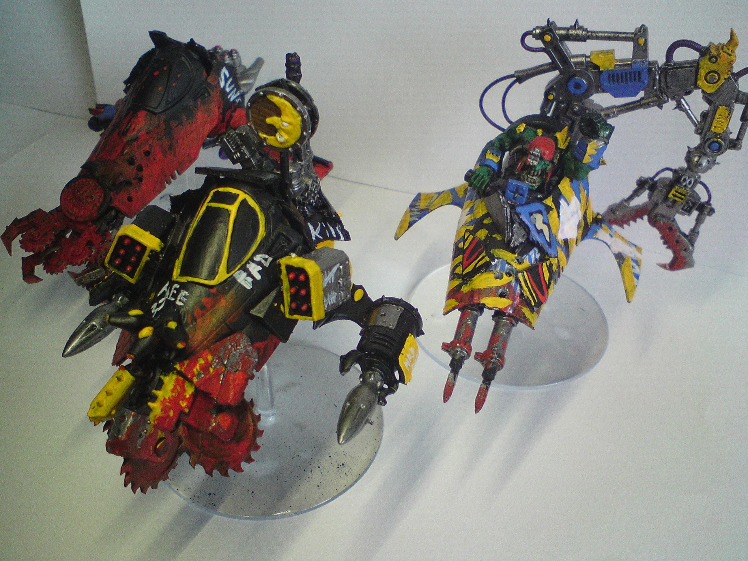 Conversion, Deffkopter, Deffskulls, Eldar Abuse, Eldar Vyper, Orks, Vyper