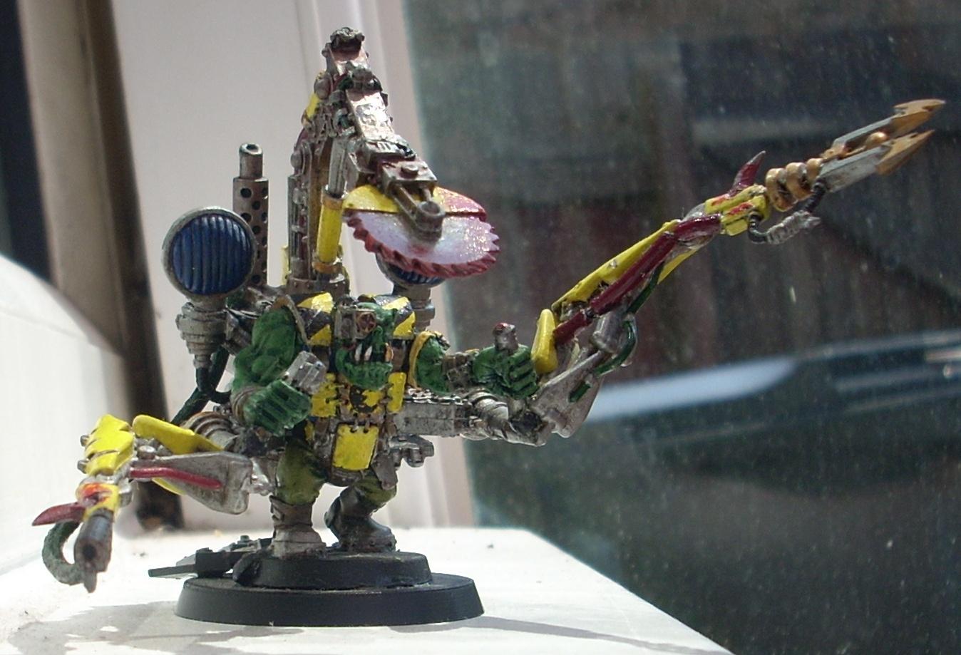 My ork Big Mek with an orky servo-harness